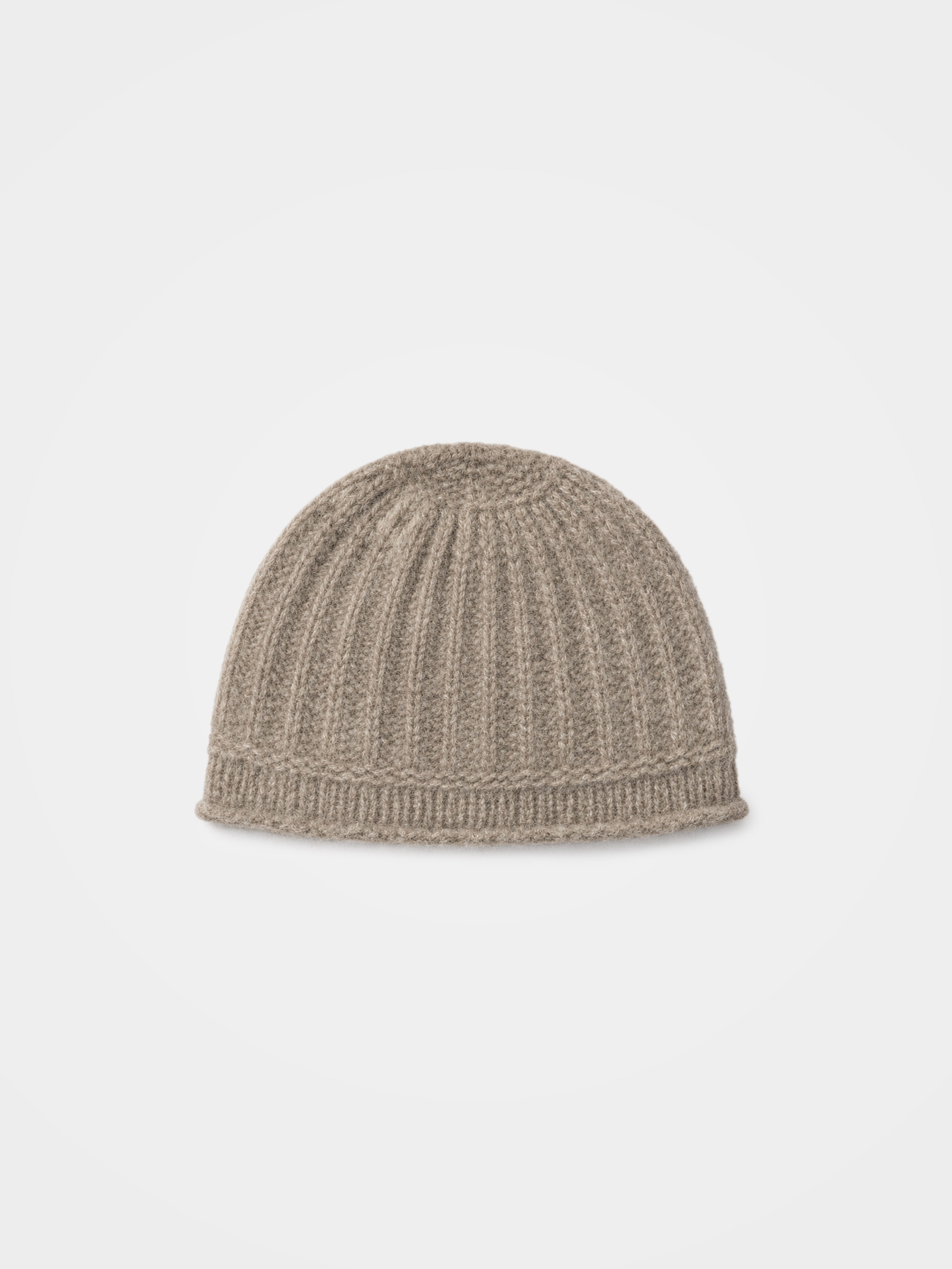 100% Cashmere Classic Rib Knit Beanie