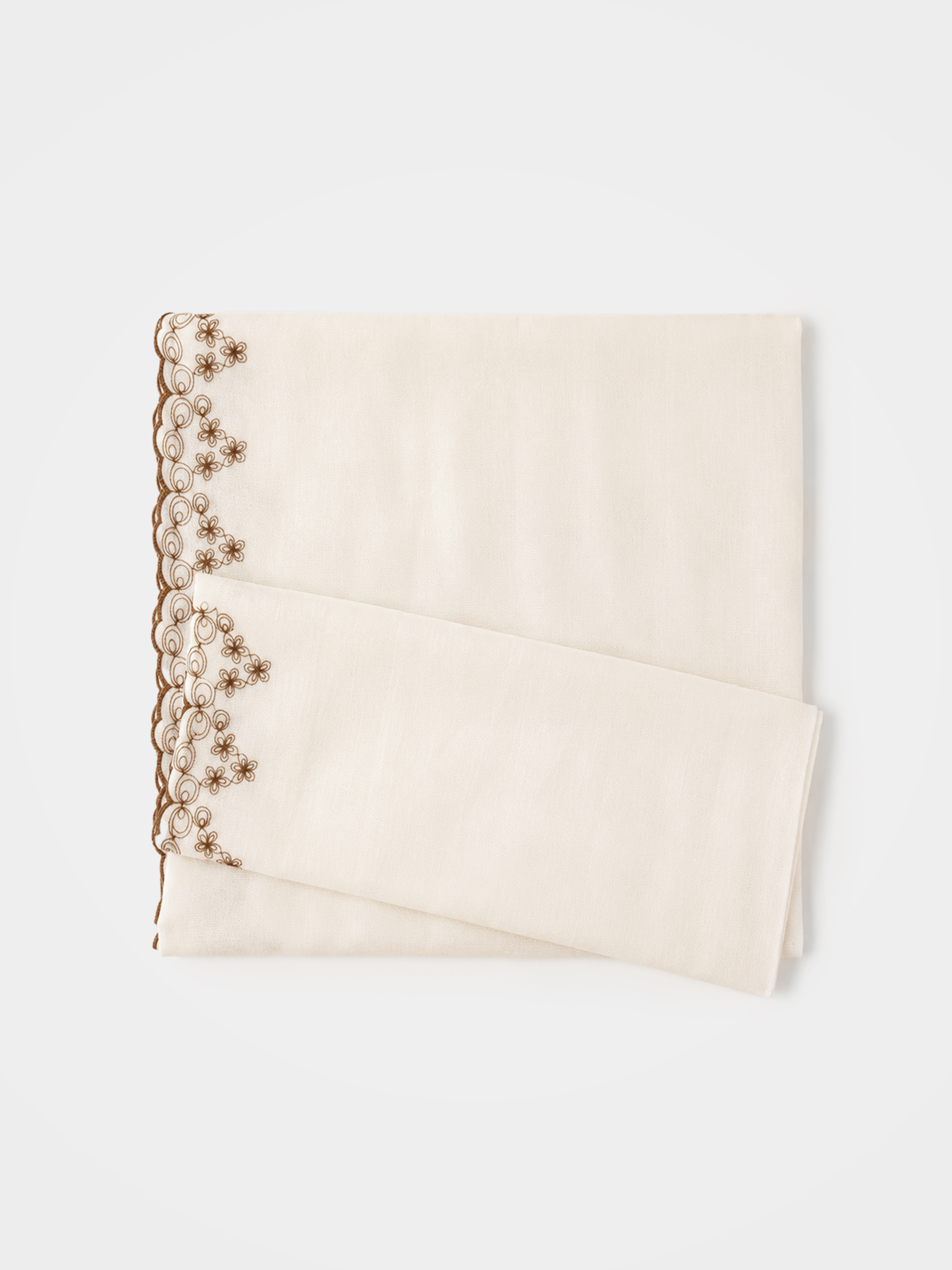 100% Cashmere Classic Floral Long Lightweight Soft Scarf