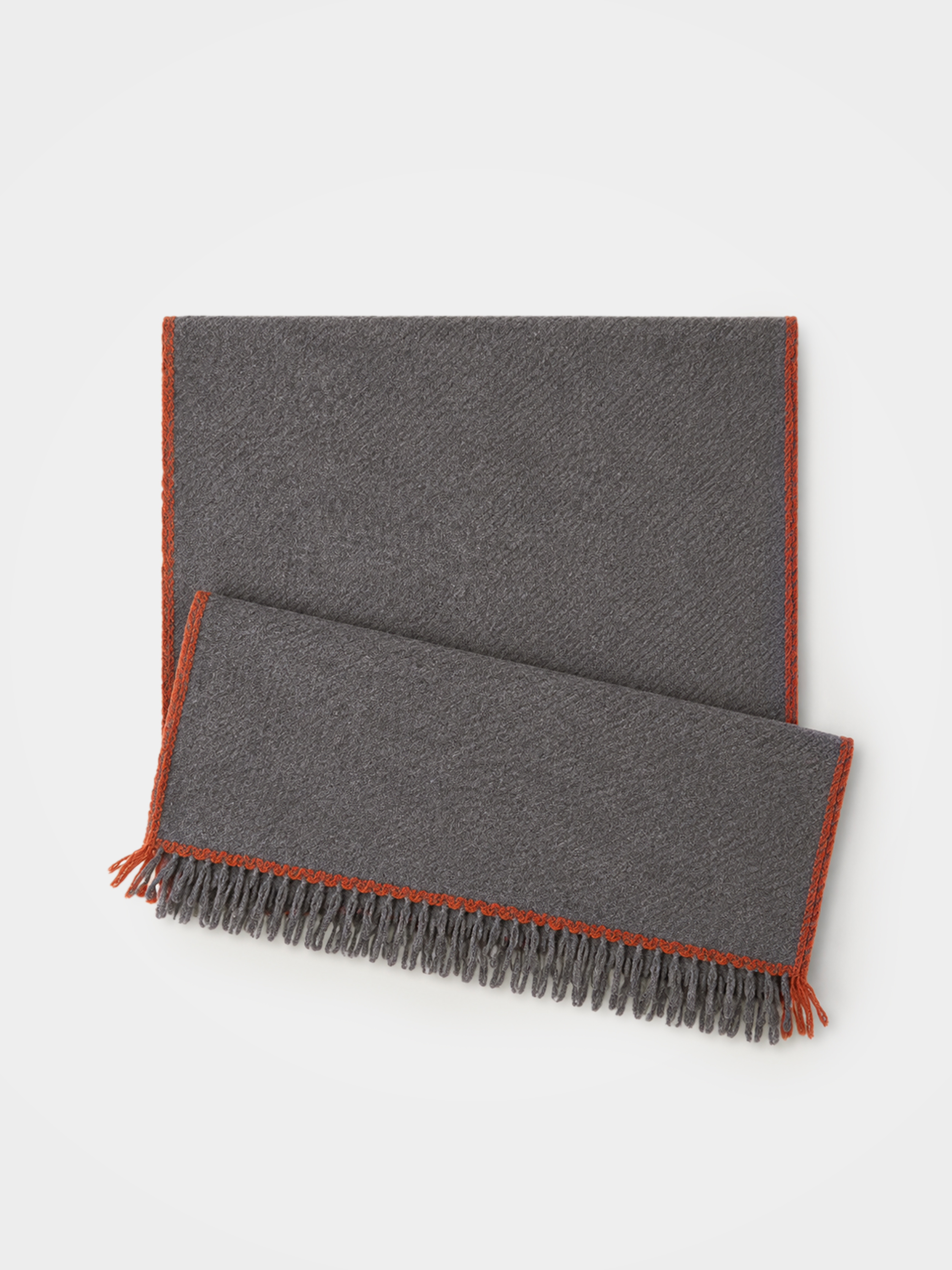 100% Cashmere Classic Plain Fringe Long Lightweight Scarf