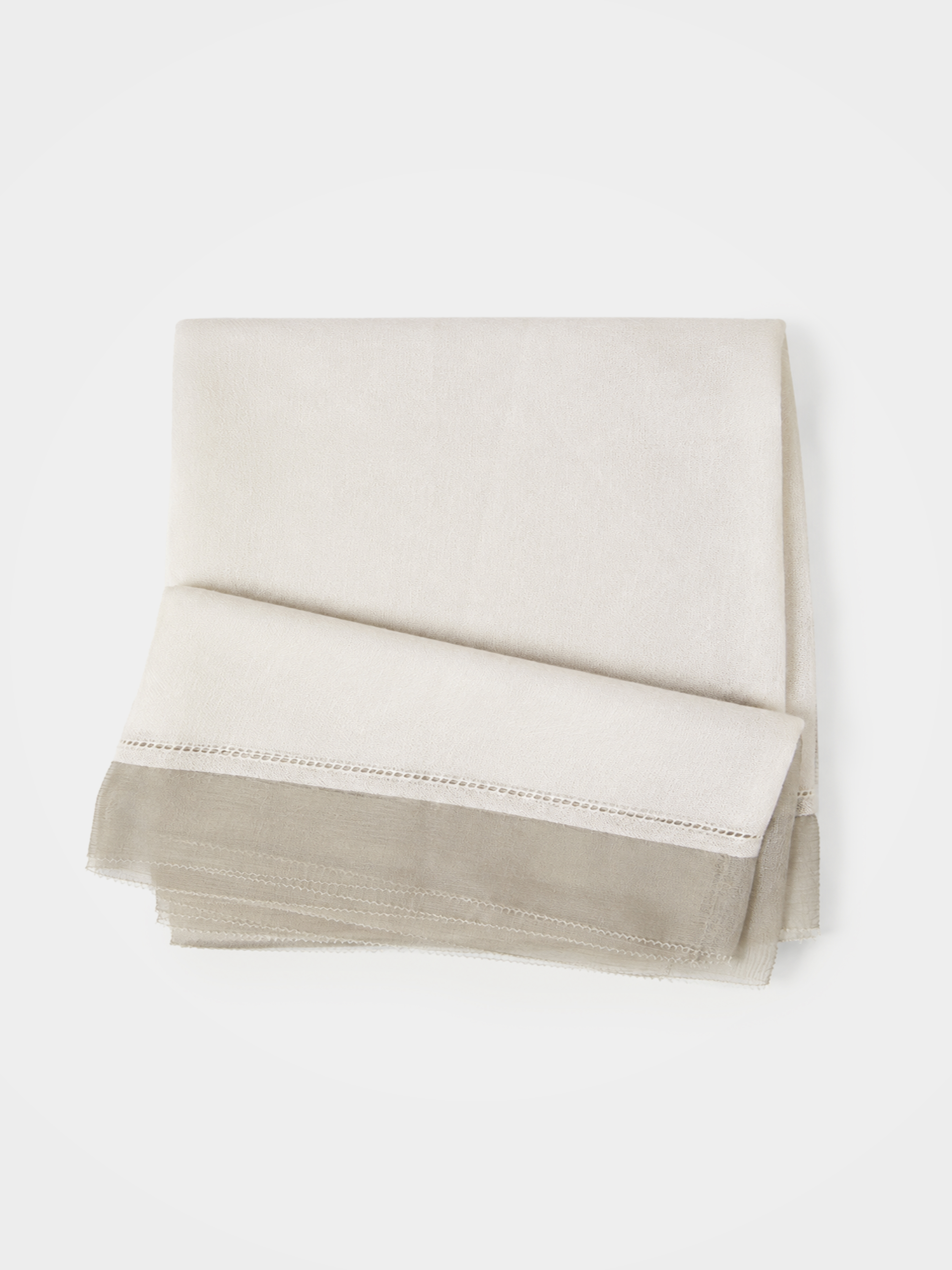 100% Cashmere Contrast Border Lightweight Long Scarf