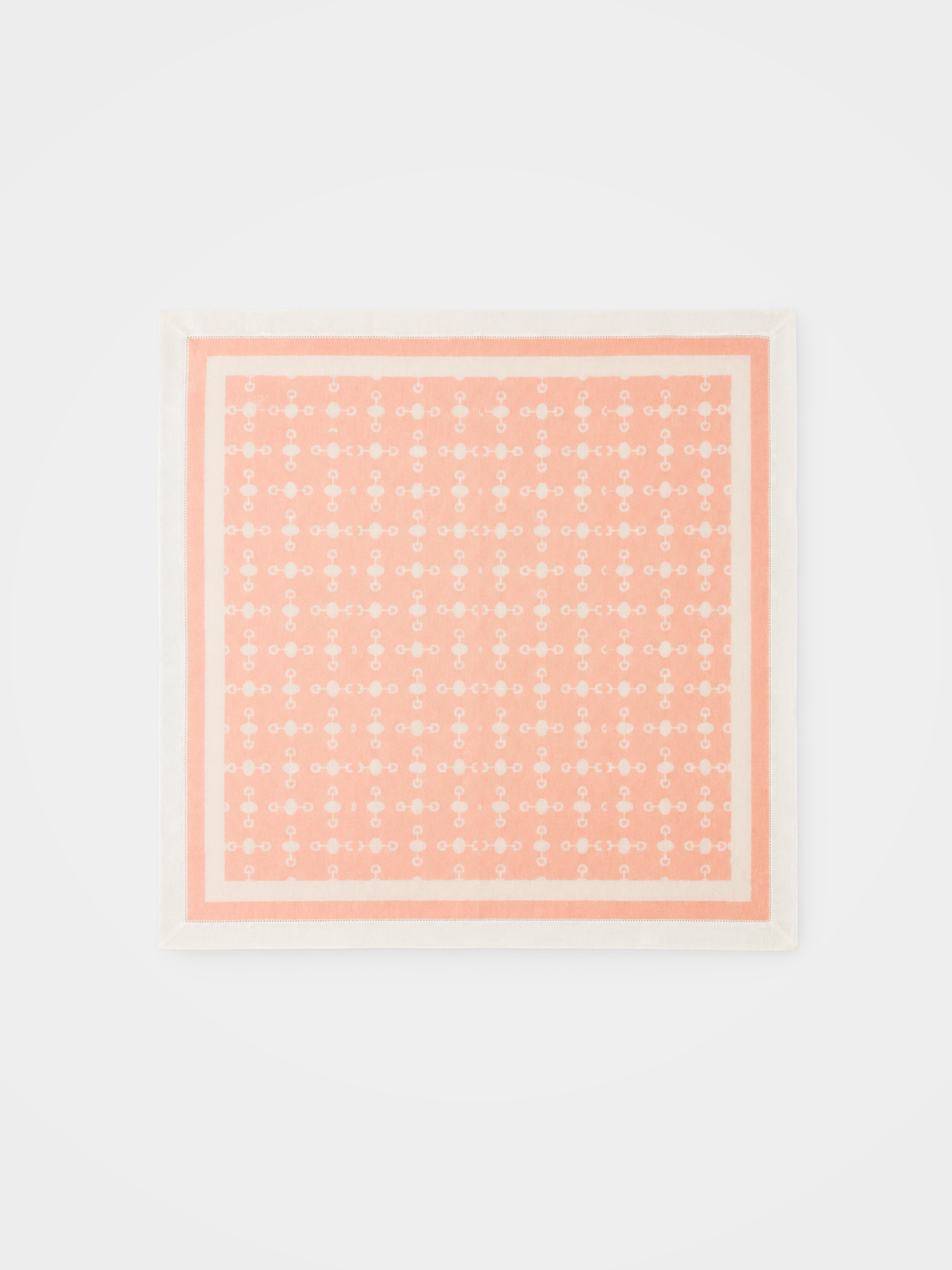 100% Cashmere Geometry Print Square Scarf