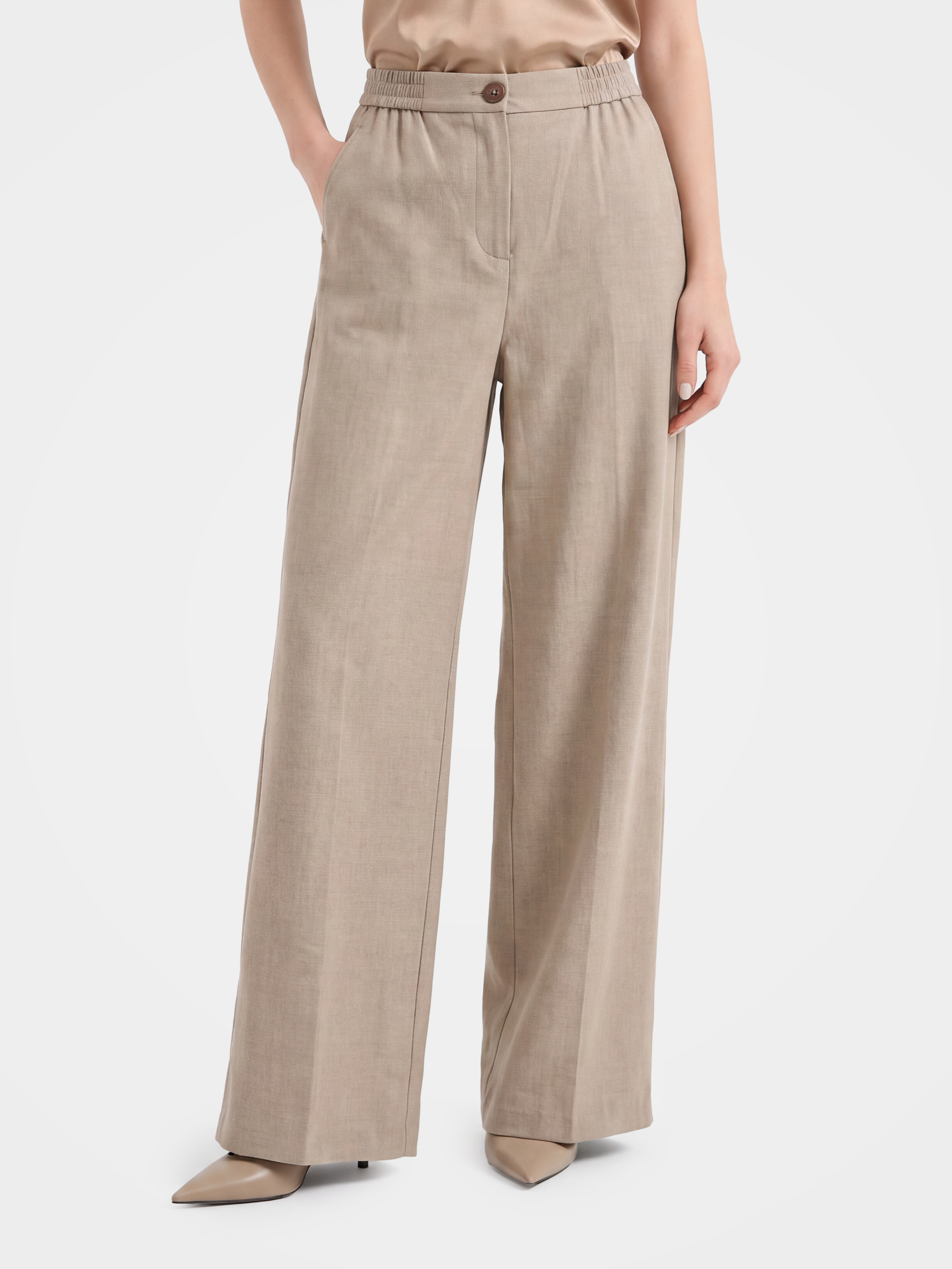 100% Cashmere Straight Leg Pants Dress Pants