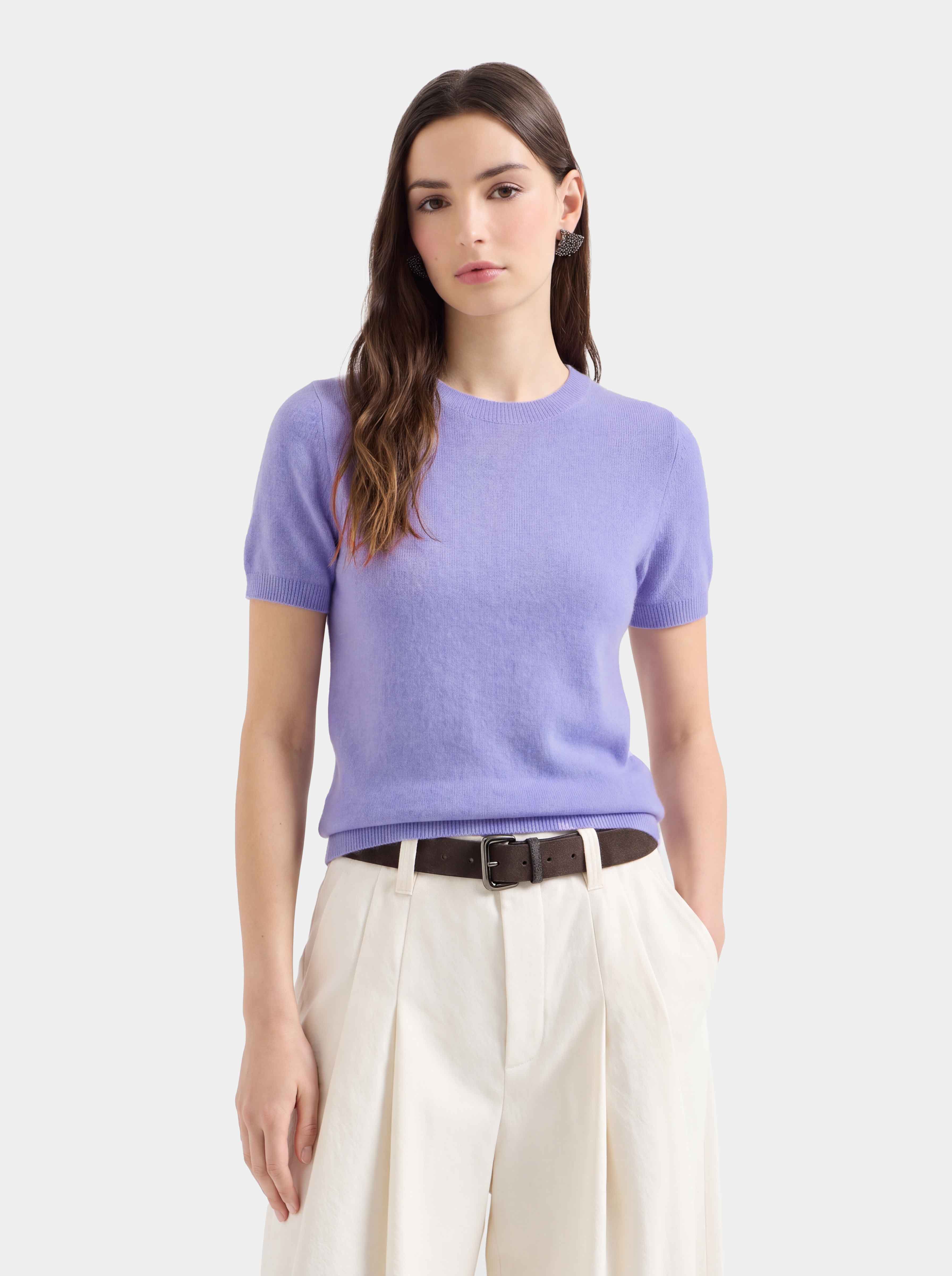 Superfine Grade-A 100% Cashmere Lightweight Breathable Knit Top