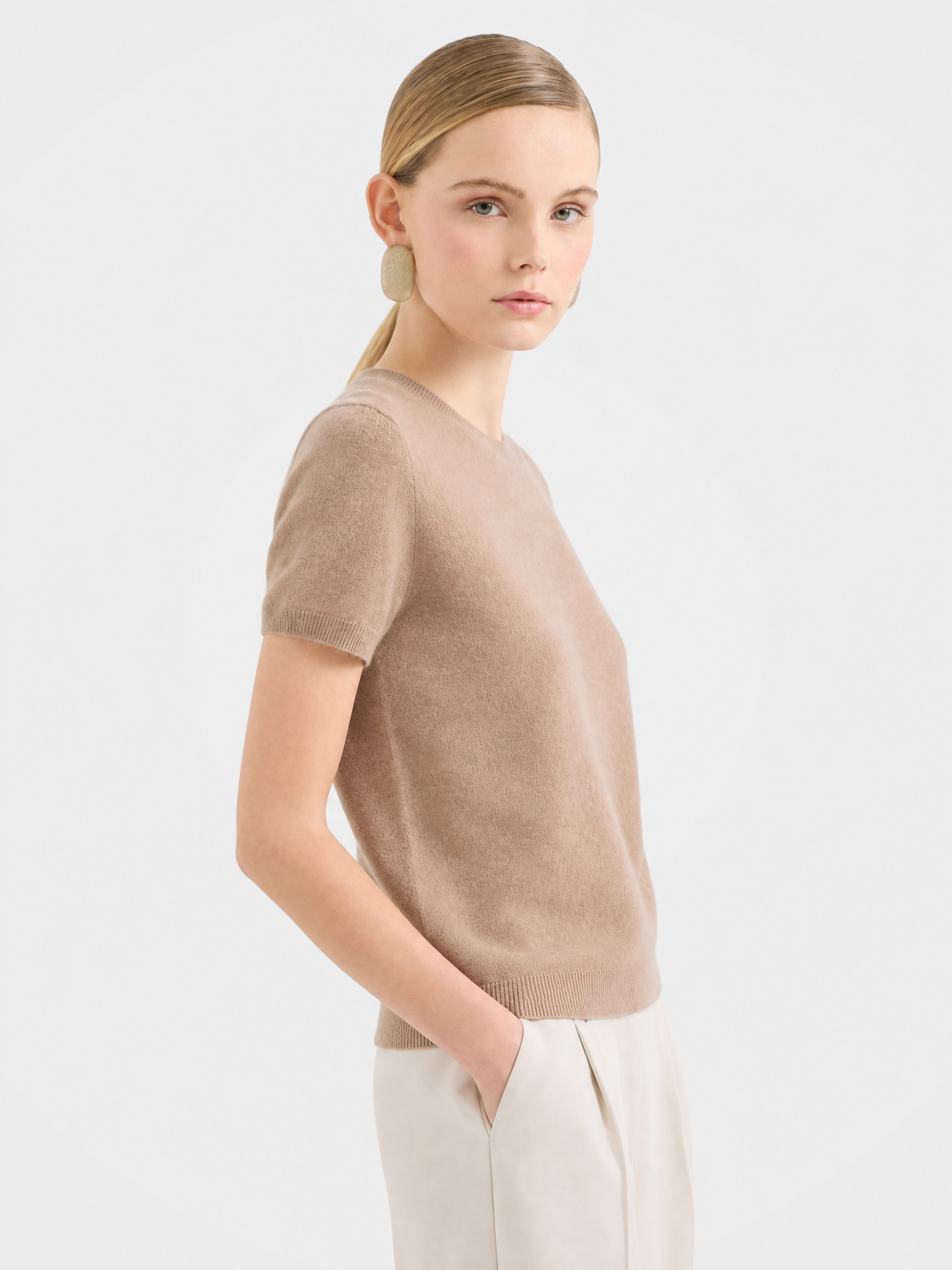 100% Mongolian Cashmere Lightweight Tee