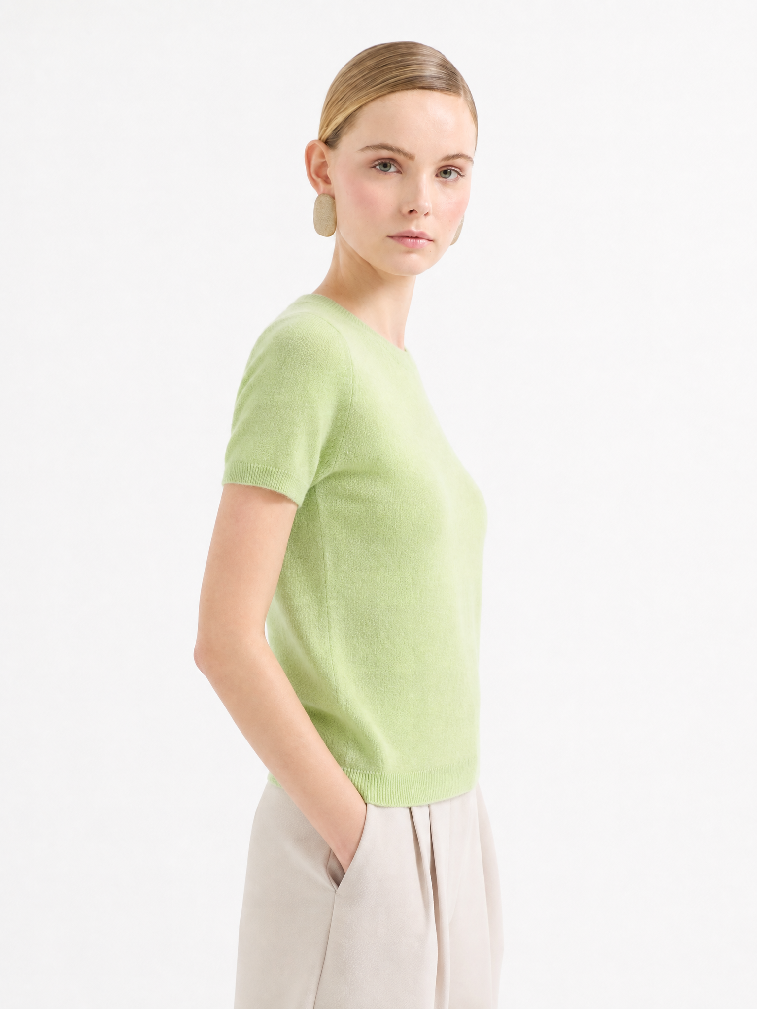 100% Mongolian Cashmere Lightweight Tee