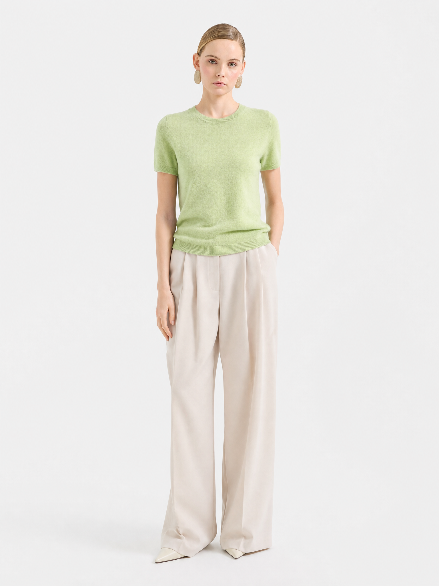 100% Mongolian Cashmere Lightweight Tee