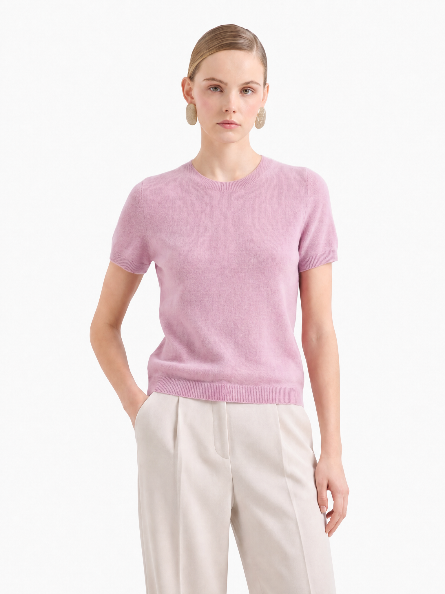 100% Mongolian Cashmere Lightweight Tee