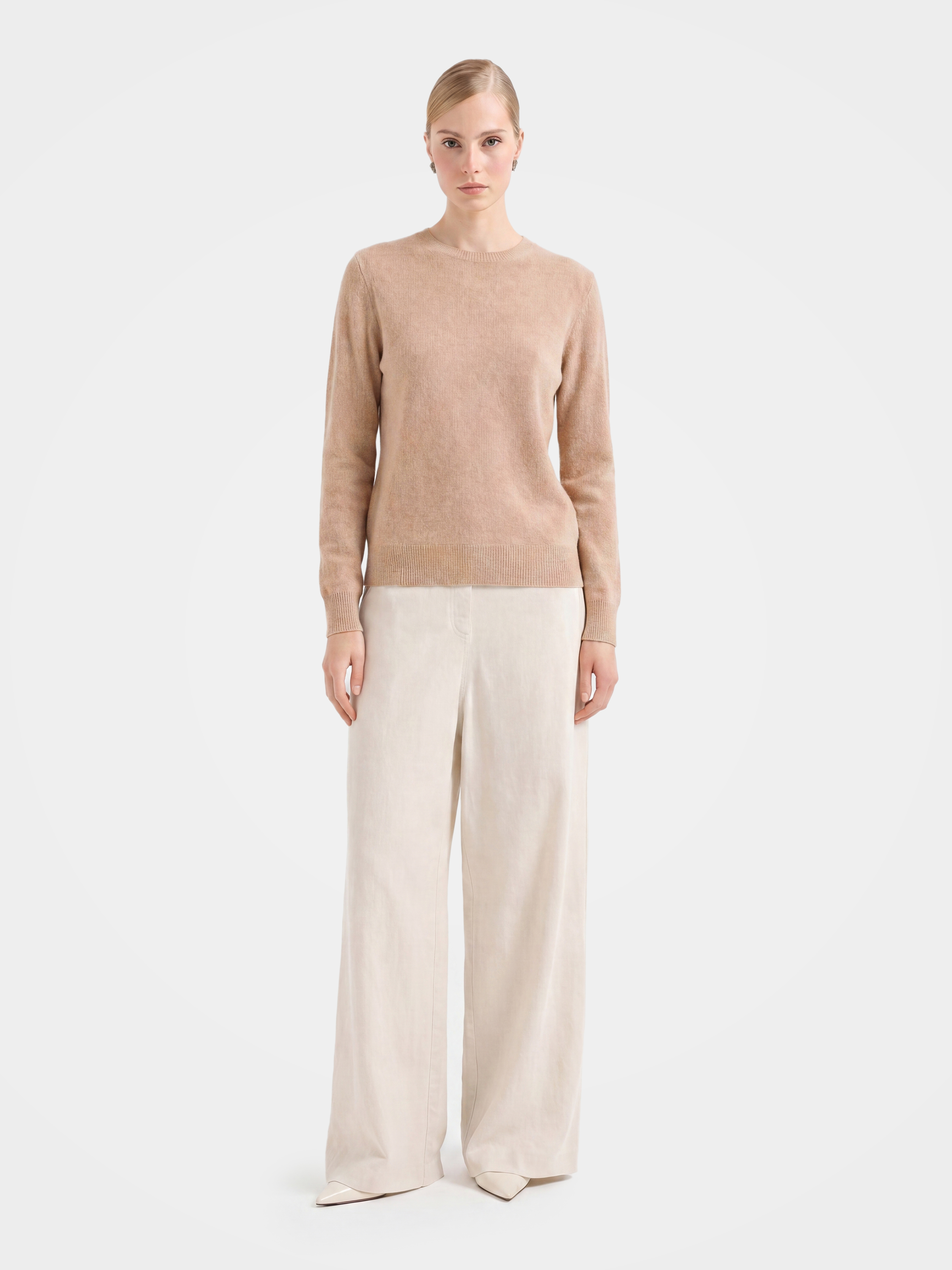 100% Mongolian Cashmere Crewneck Sweater