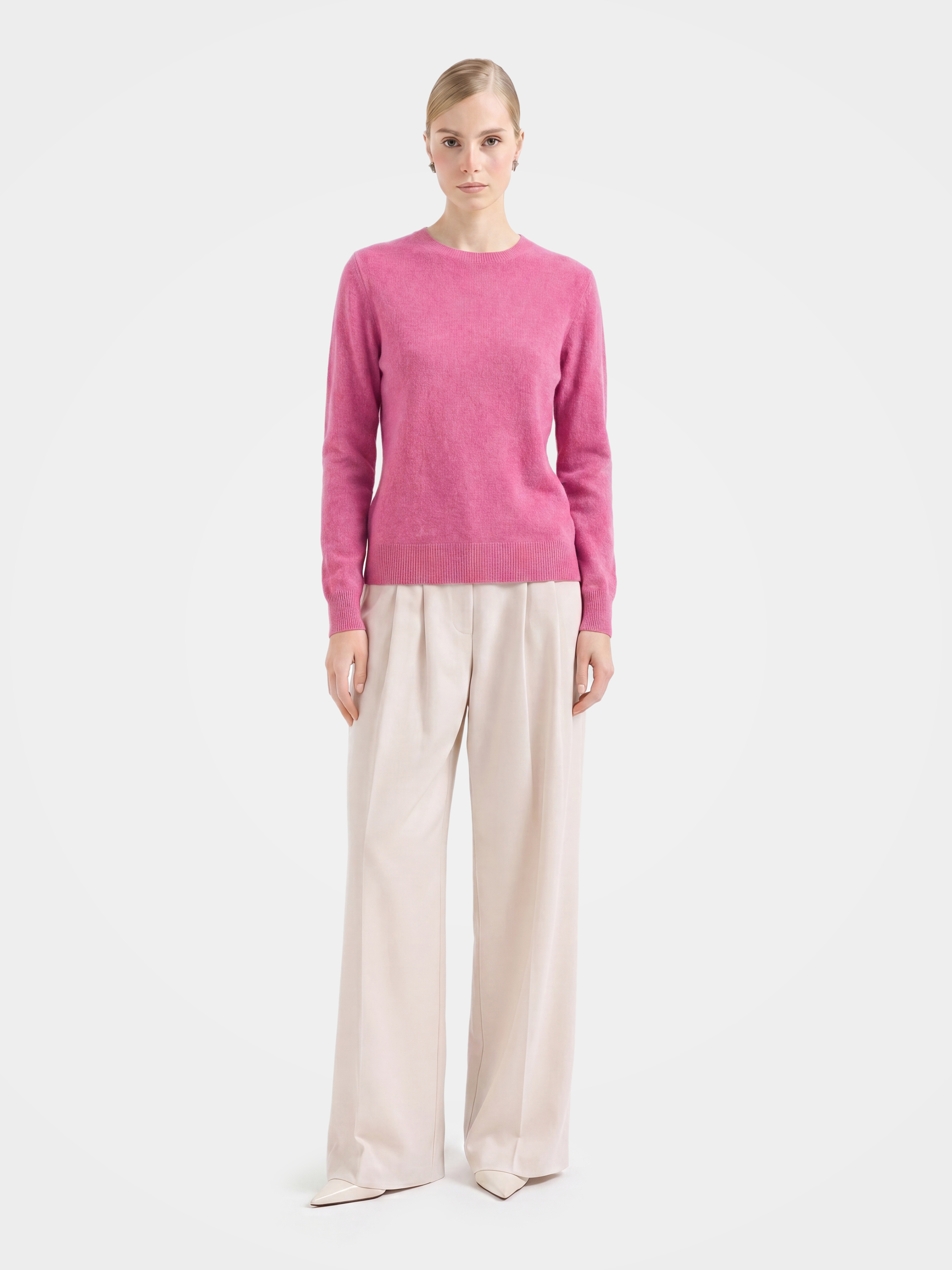 100% Mongolian Cashmere Crewneck Sweater