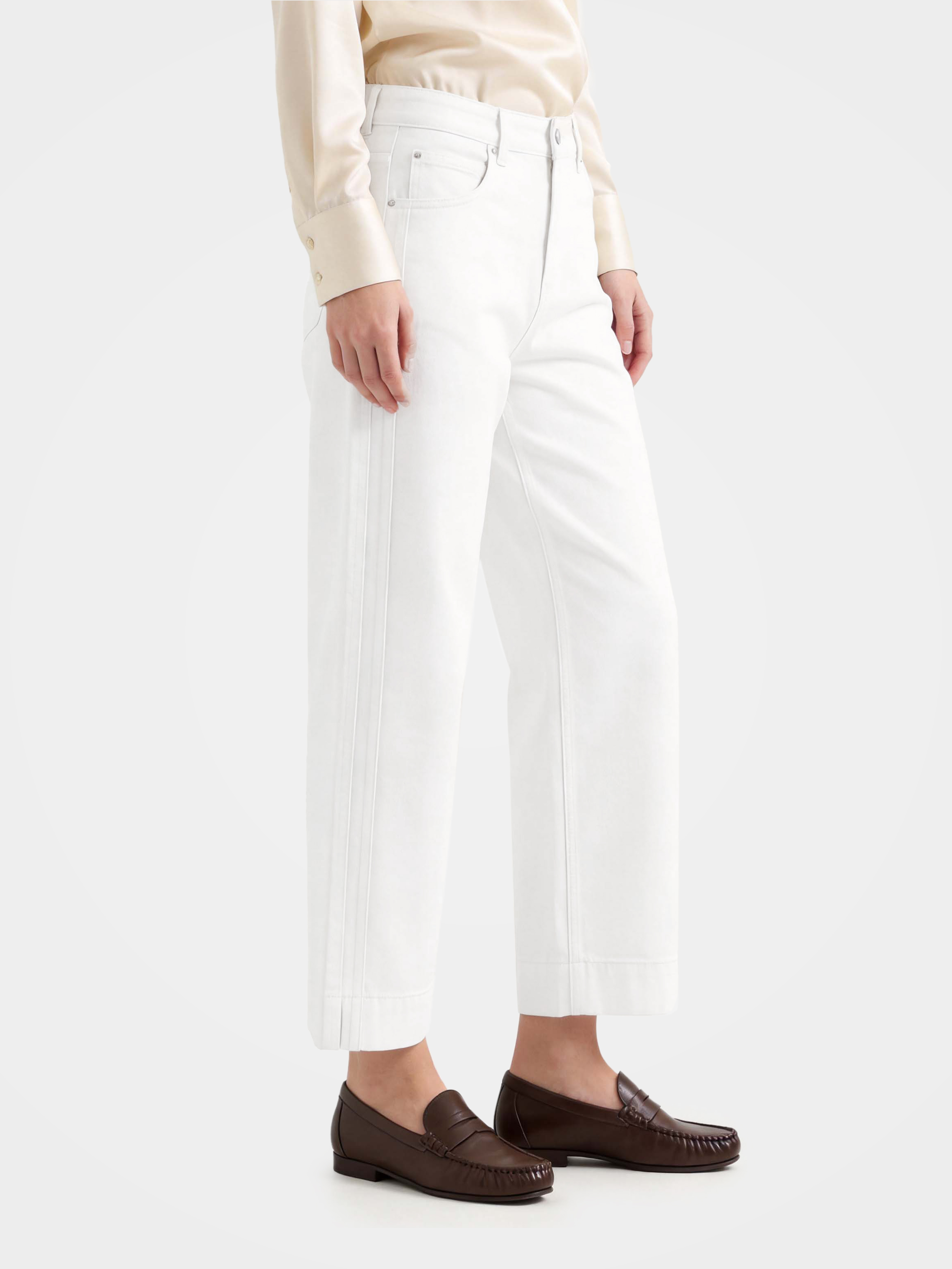 Refined High-Rise Straight Casual Jeans