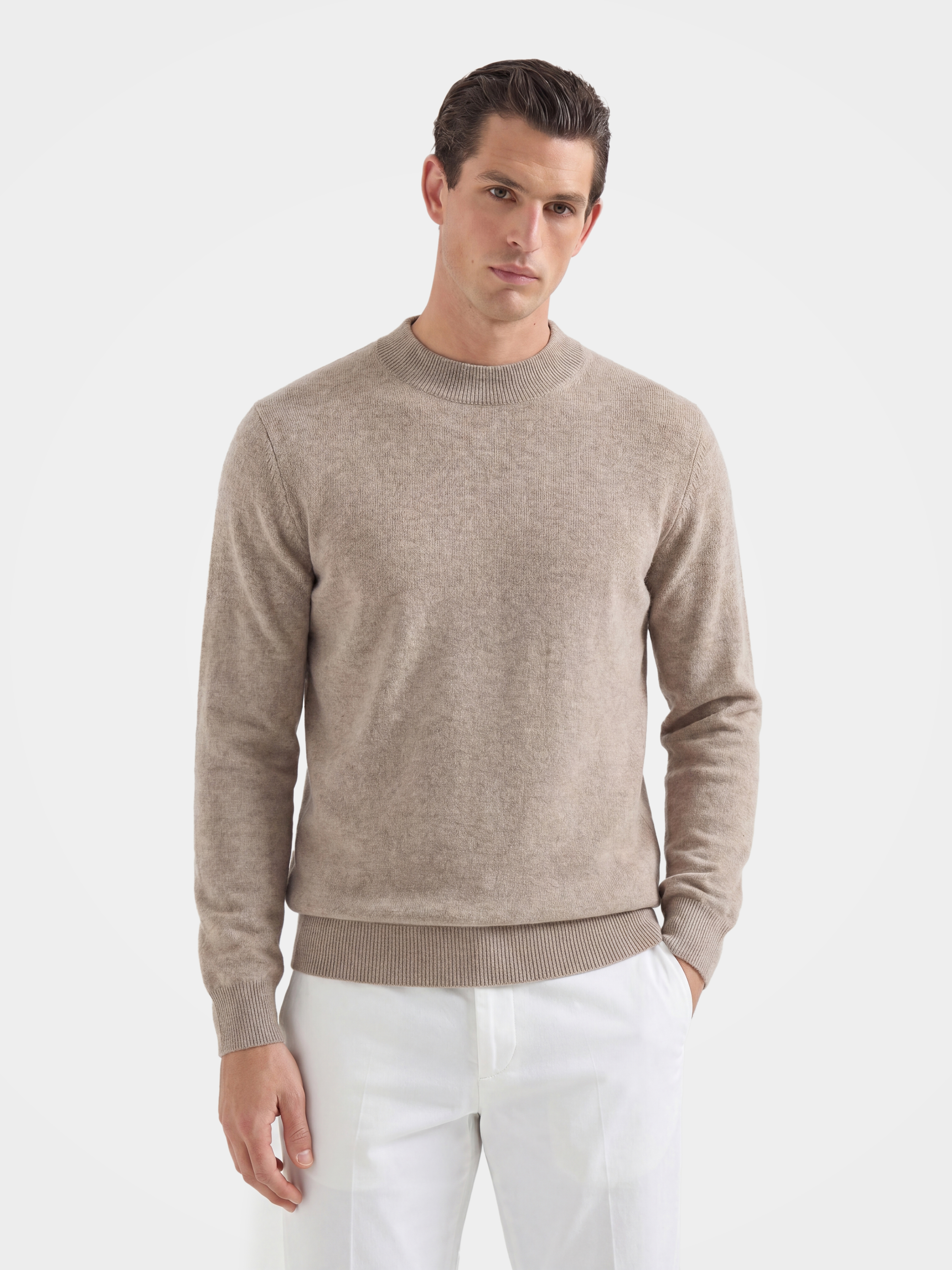 100% Mongolian Cashmere Knit Pullover Sweater
