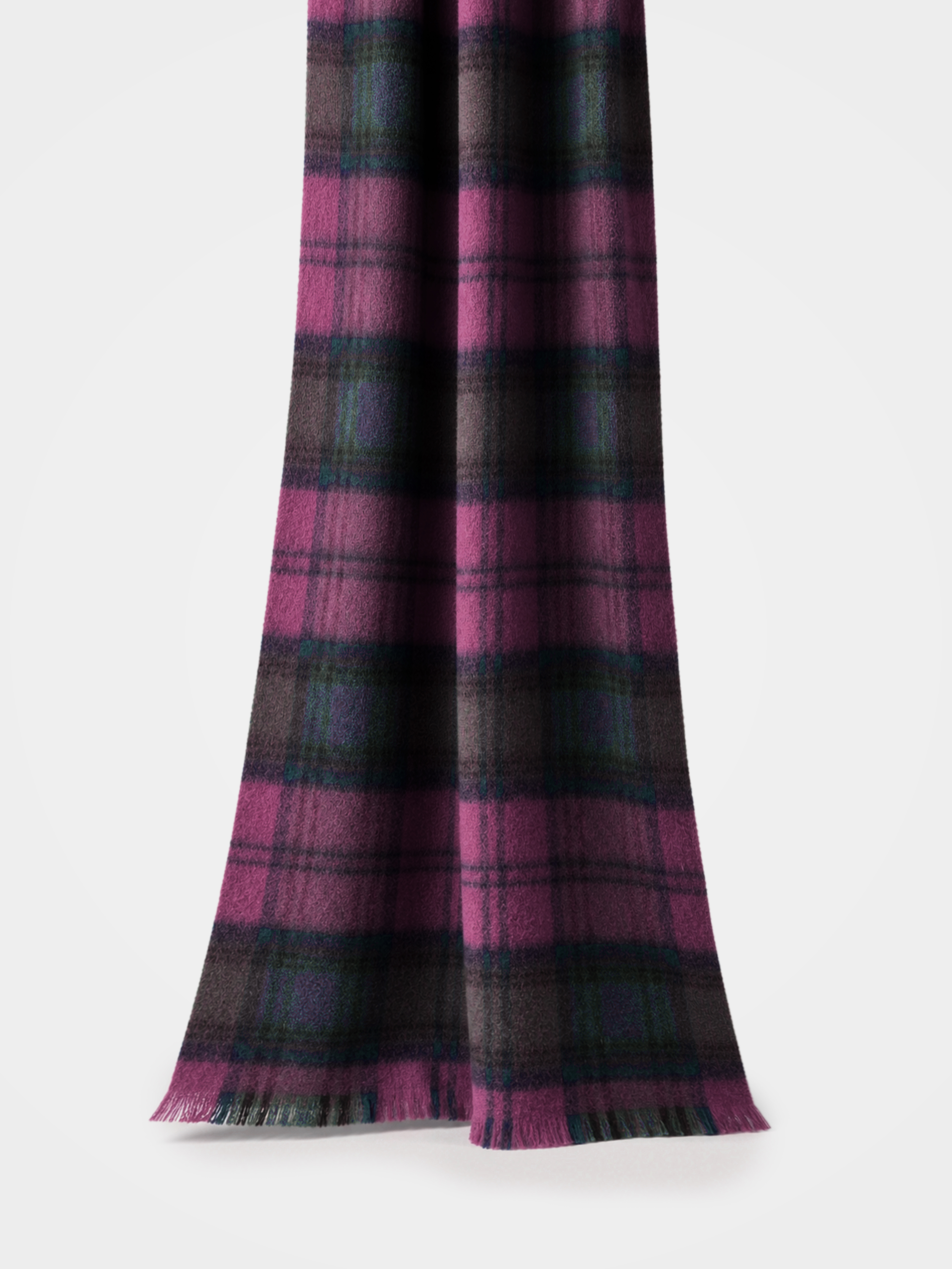 100% Cashmere Classic Tartan Scarf Soft Warm Winter Wrap