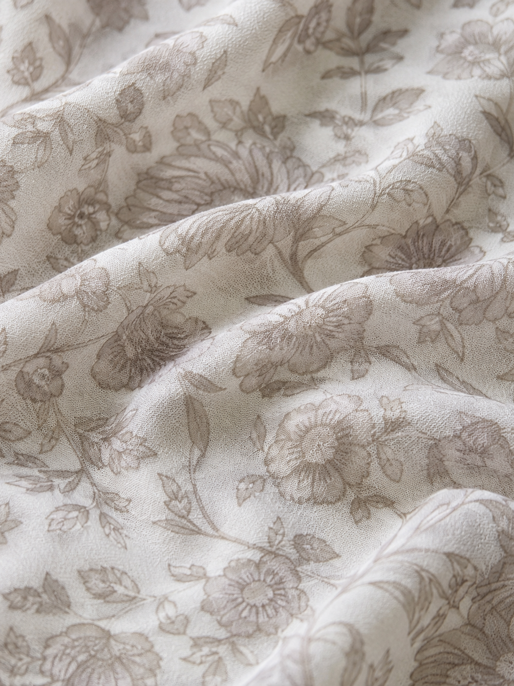 100% Cashmere Elegant Floral Soft Long Scarf