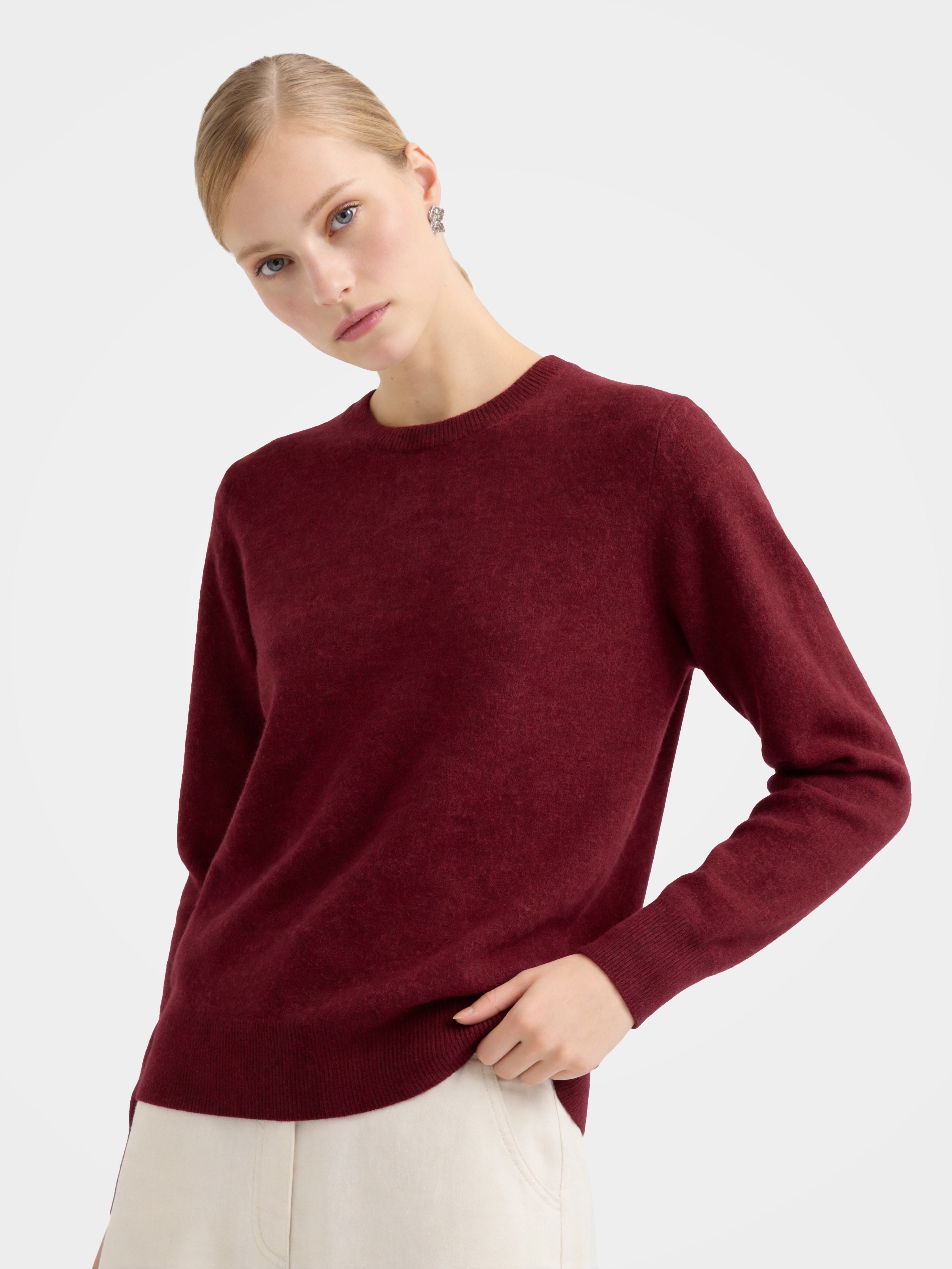 100% Mongolian Cashmere Crewneck Sweater