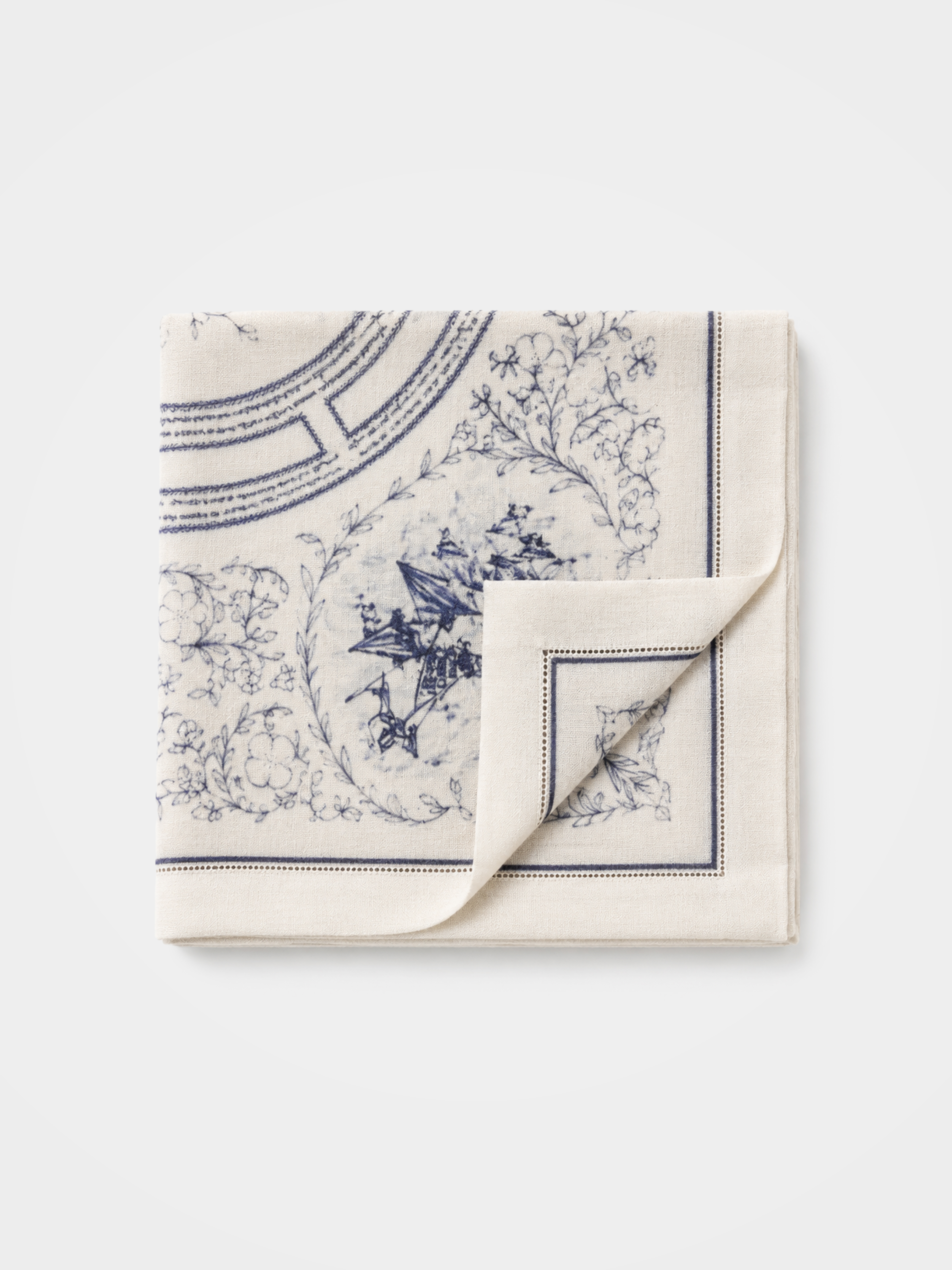 100% Cashmere Labyrinth Square Scarf Textured Wrap