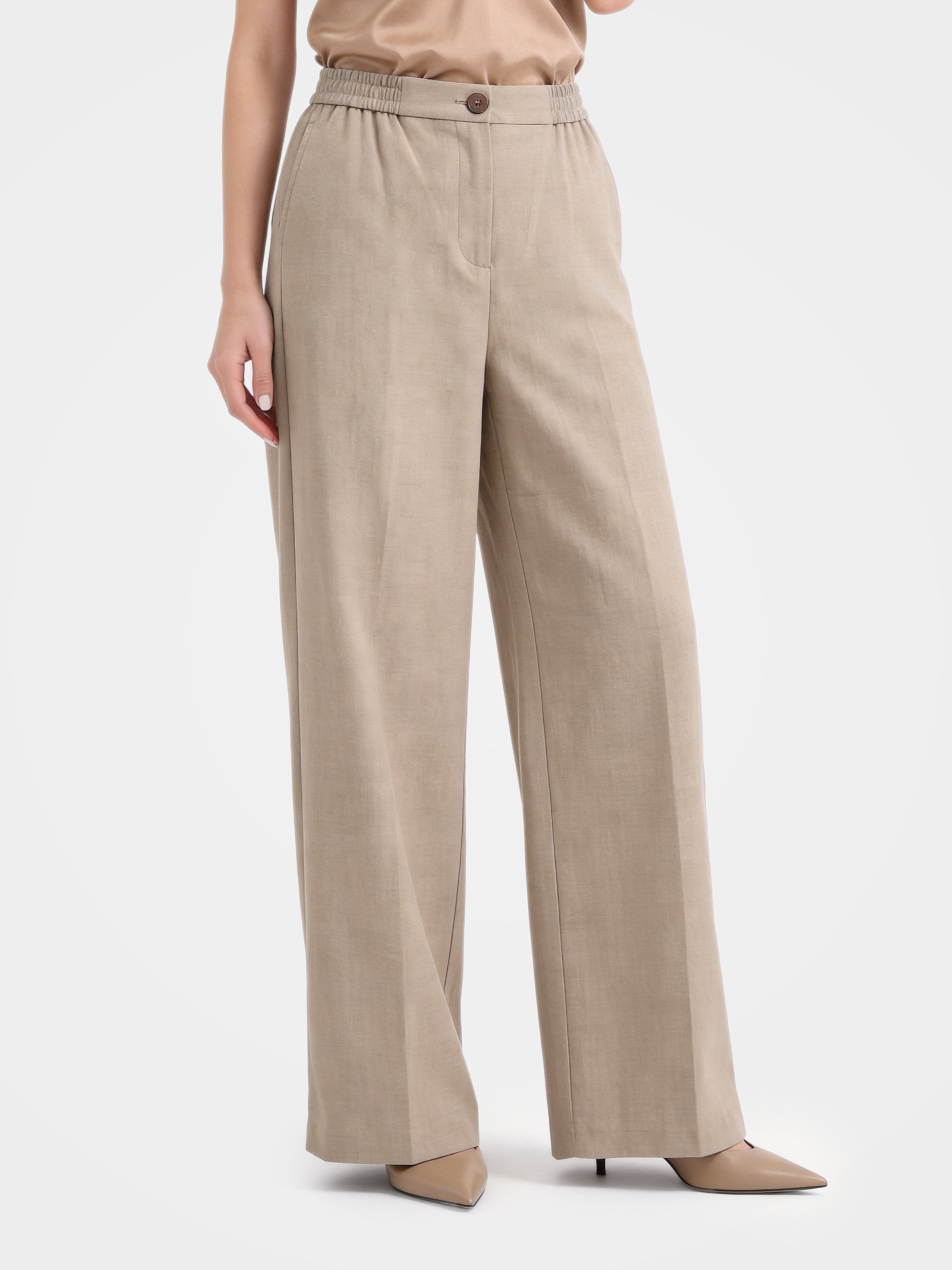 100% Cashmere Straight Leg Pants Dress Pants