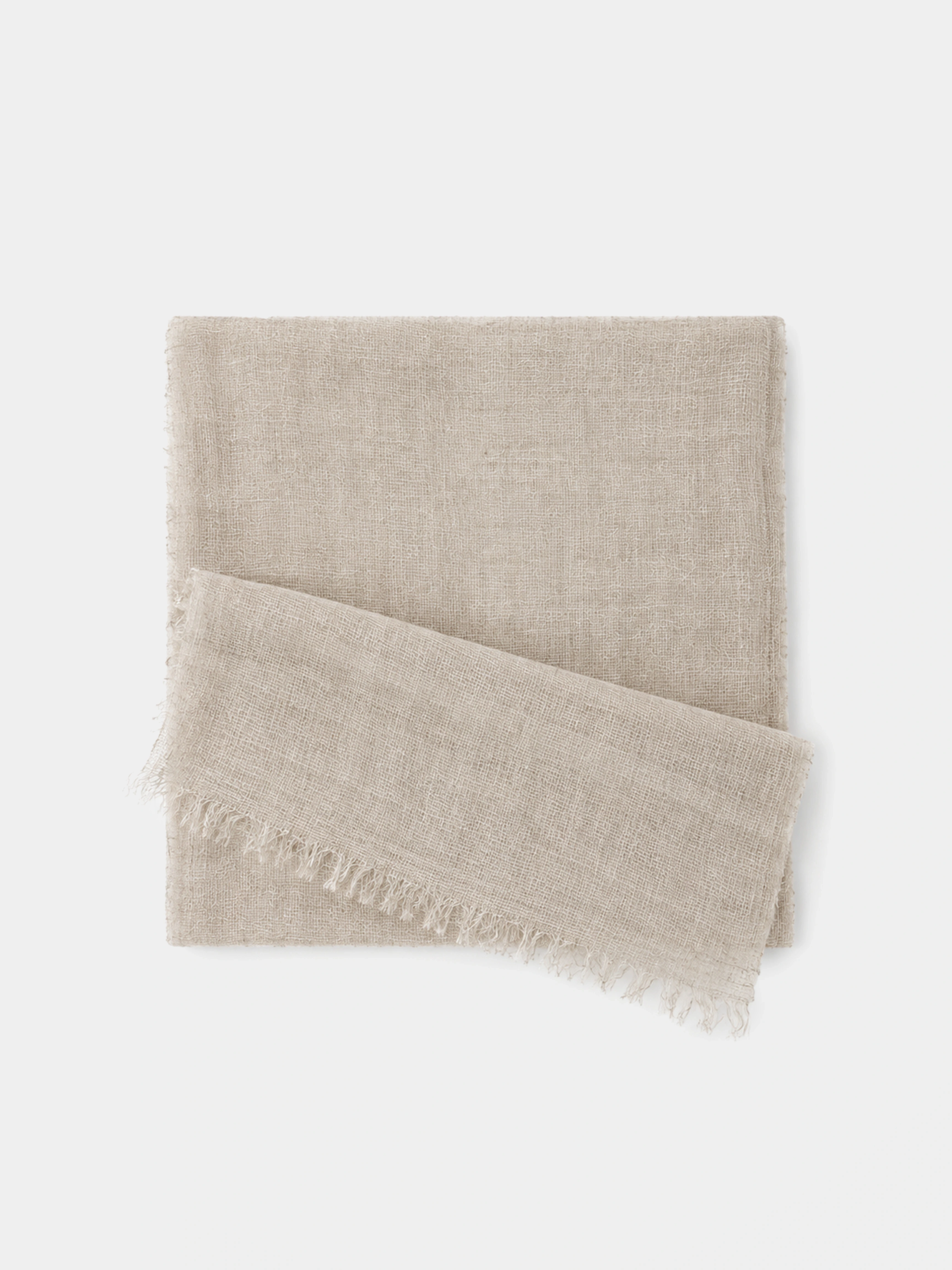 100% Cashmere Textured Plain Tassel Long Scarf