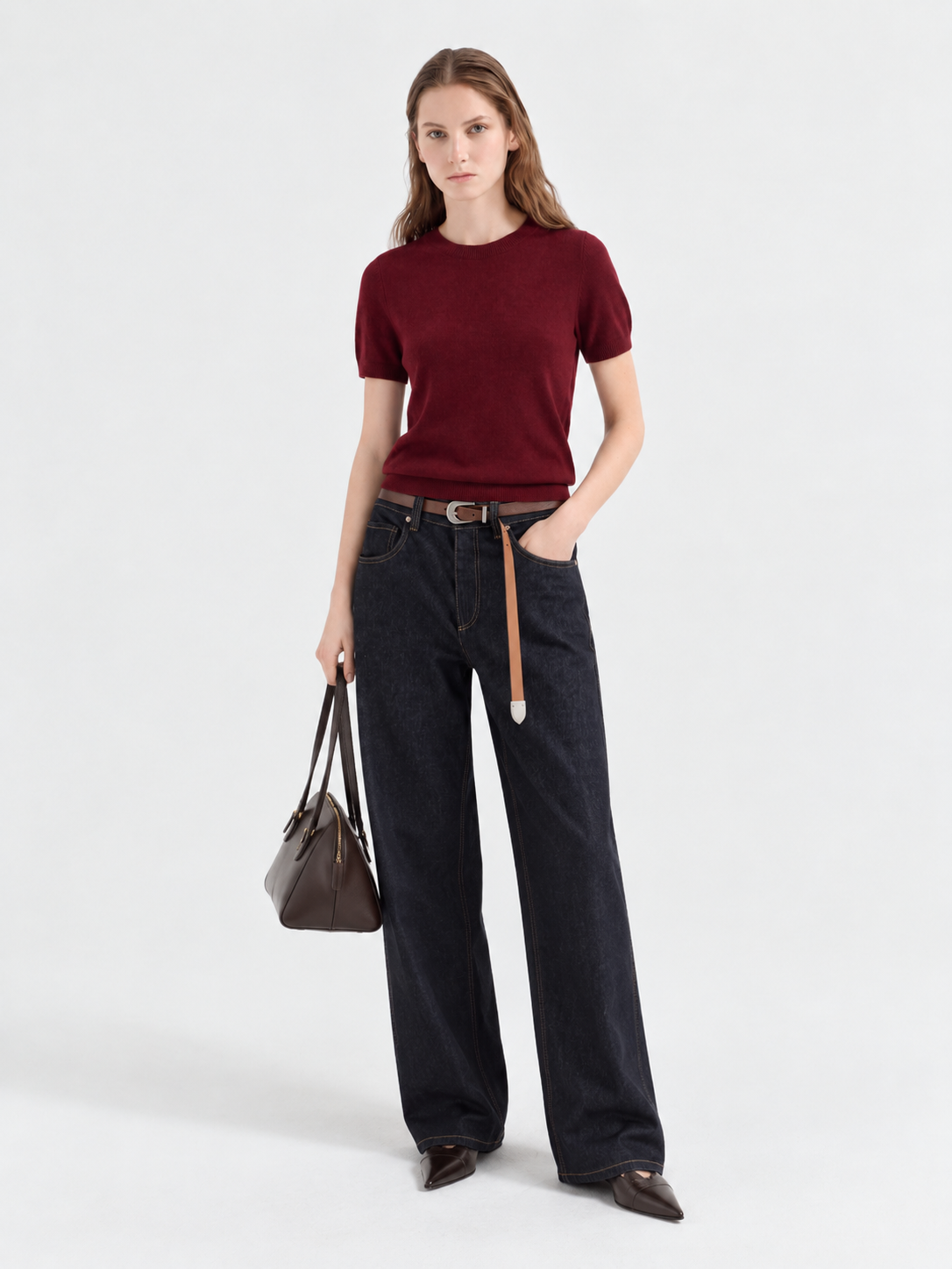 Superfine Grade-A 100% Cashmere Lightweight Breathable Knit Top