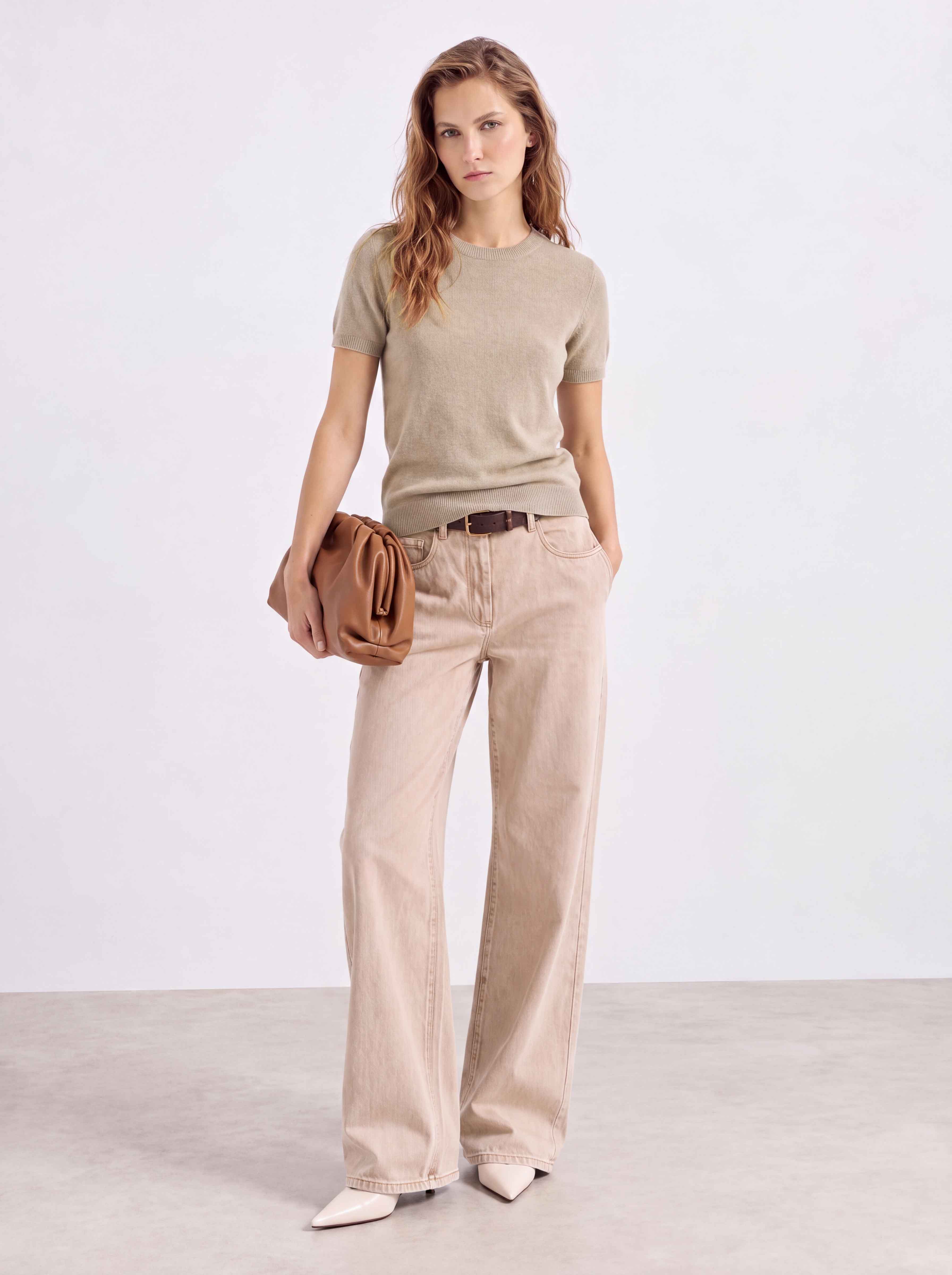 Superfine Grade-A 100% Cashmere Lightweight Breathable Knit Top