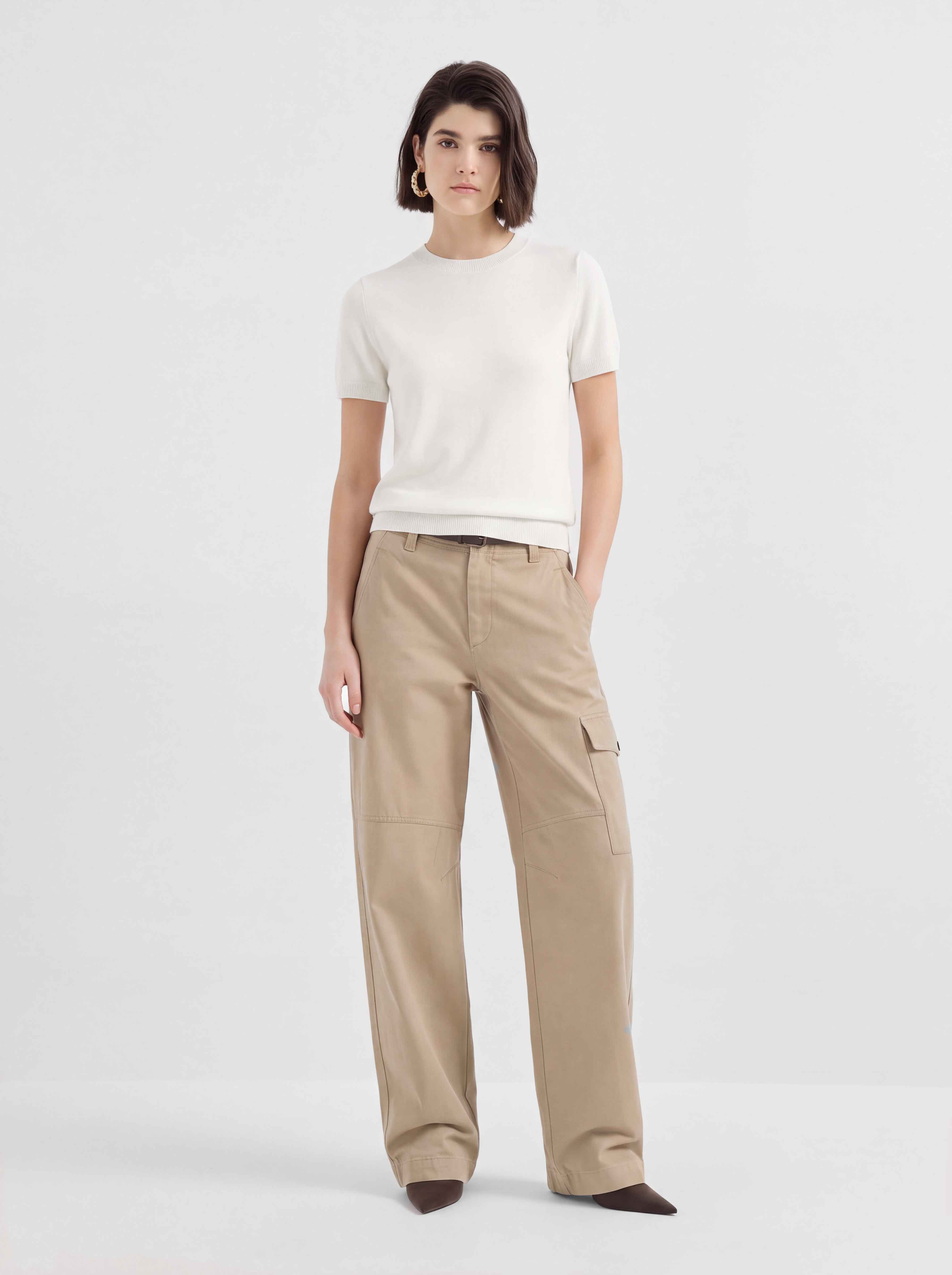 Superfine Grade-A 100% Cashmere Lightweight Breathable Knit Top