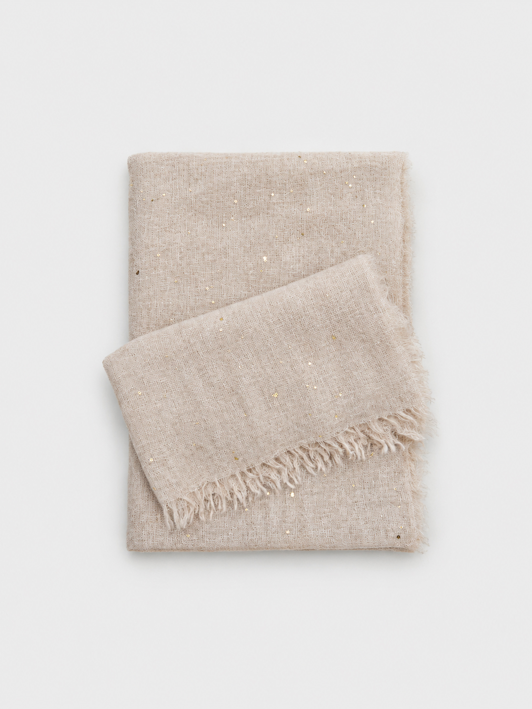 [Copy]100% Cashmere Herringbone Fringe Long Scarf