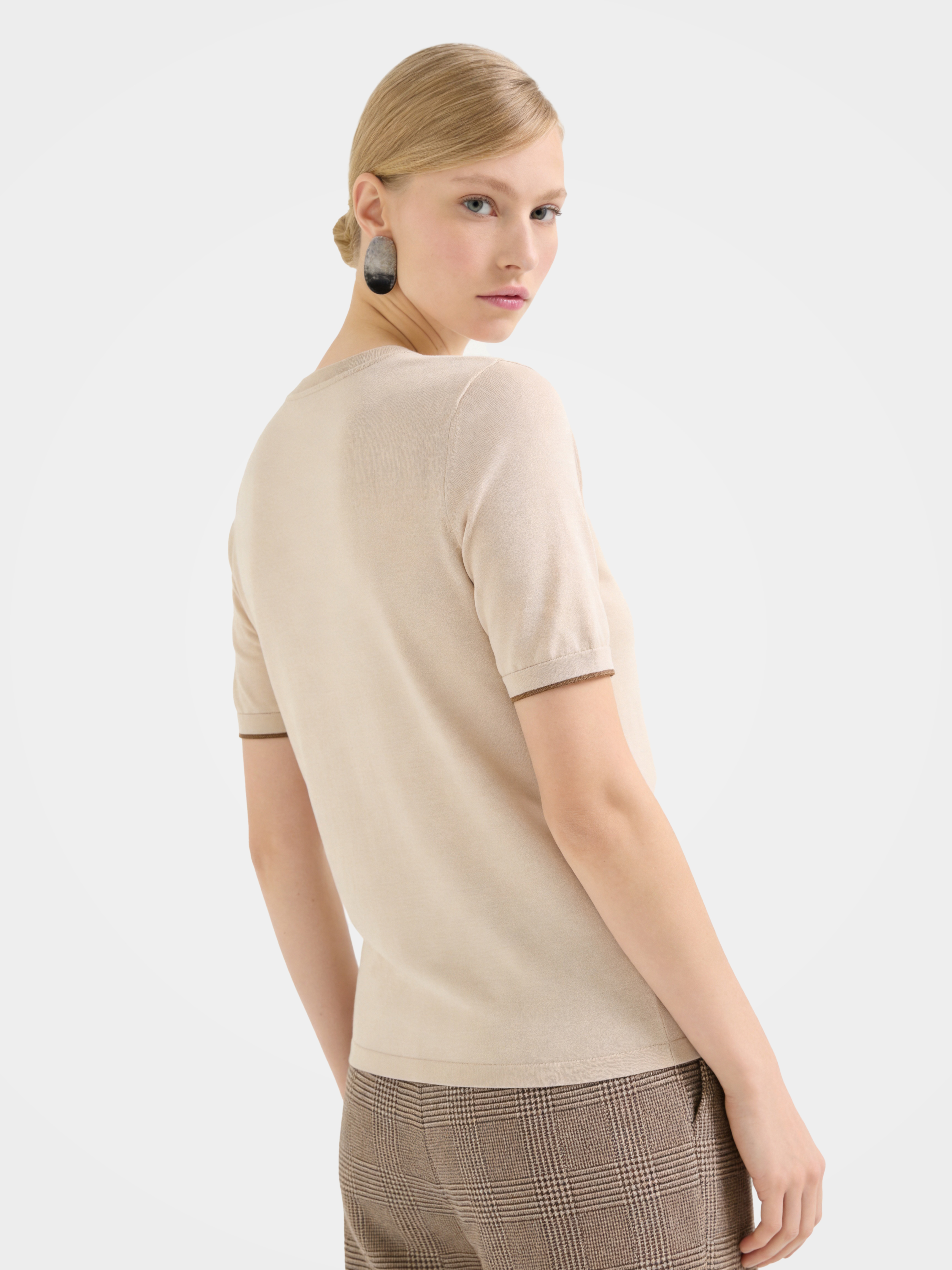 Soft 100% Cotton Lightweight Knit T Shirt