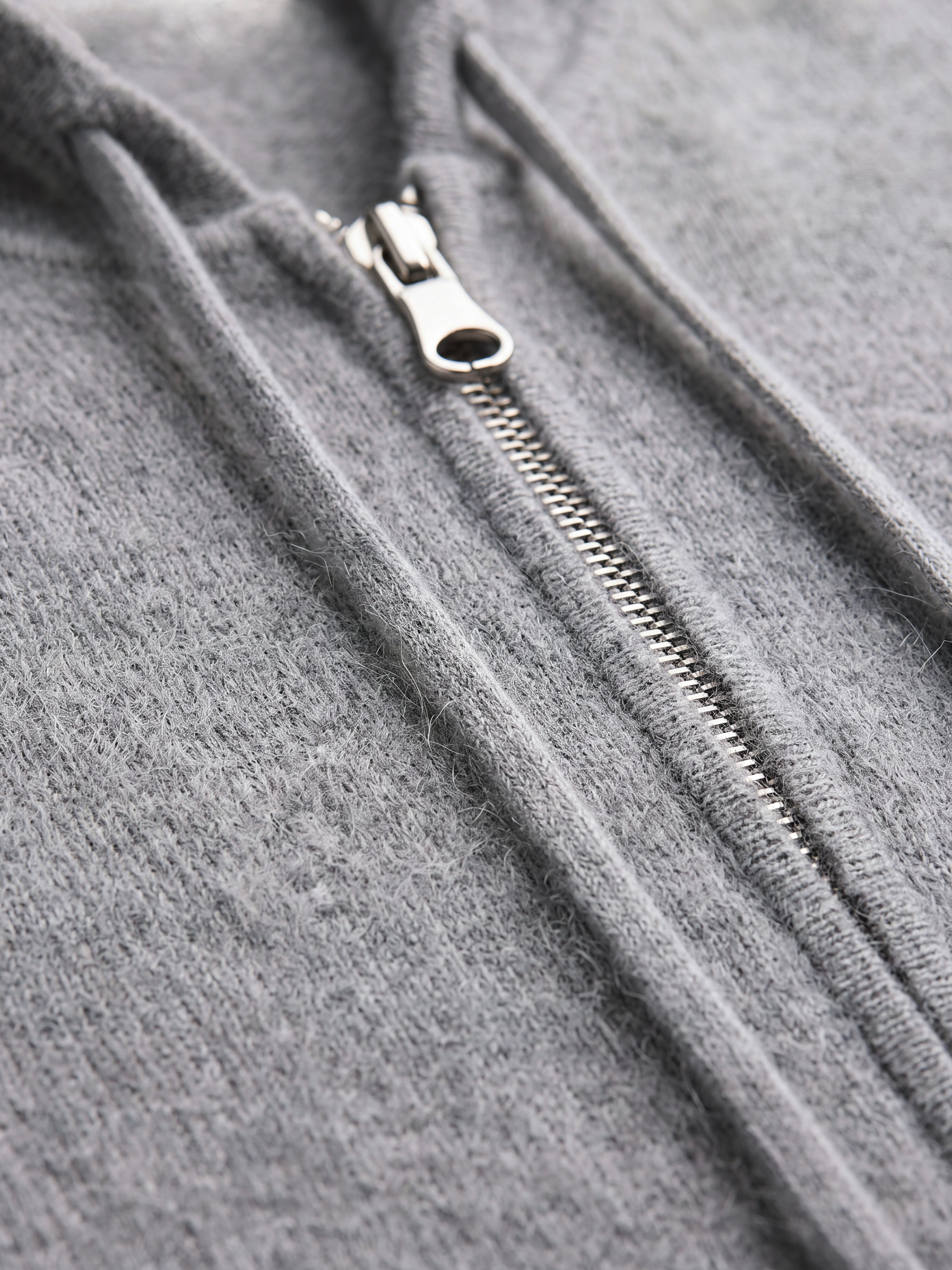 Men's 100% Cashmere Hooded Full-Zip Cardigan