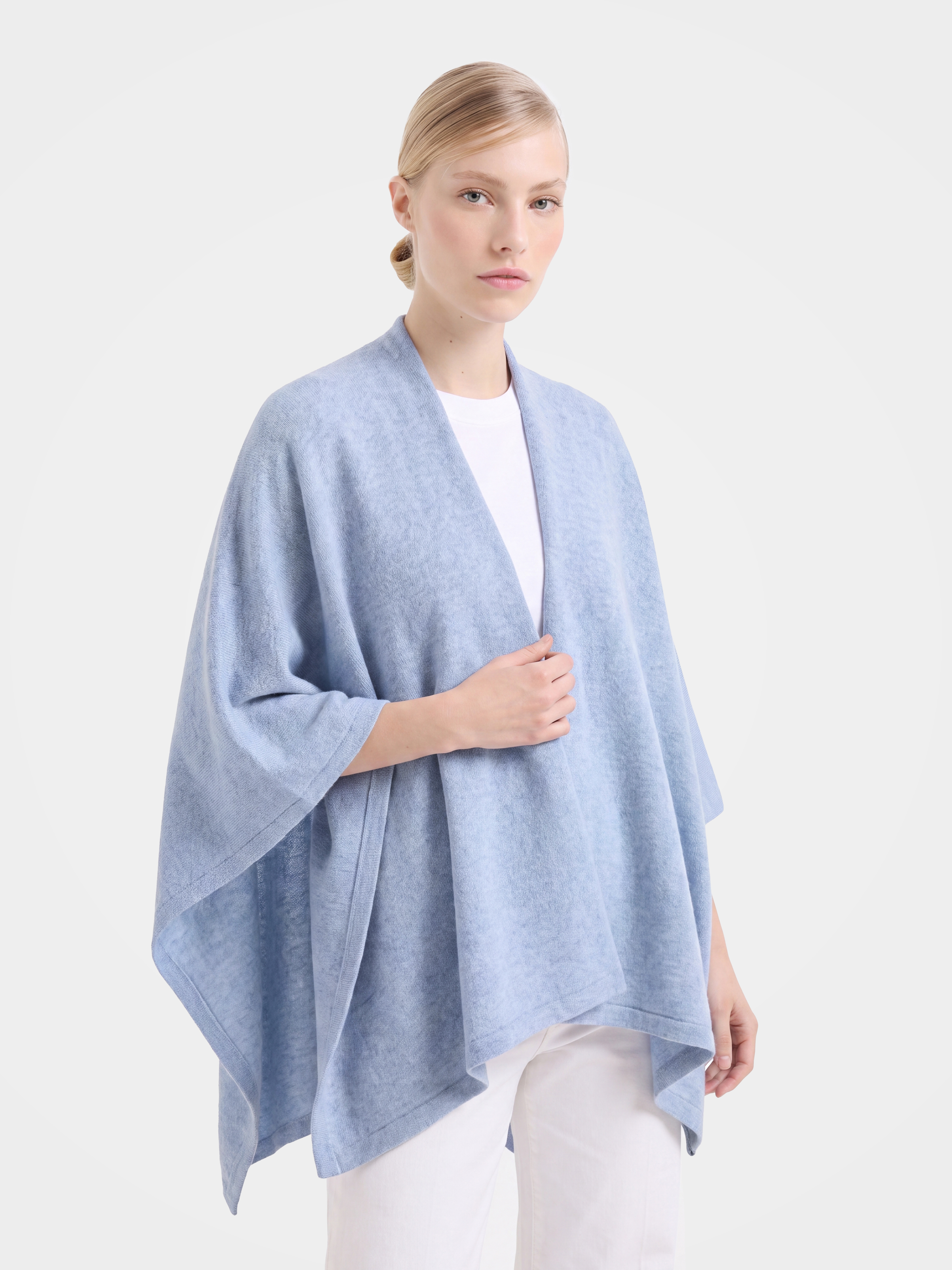 Soft 100% Cashmere Sweater Knitted Poncho
