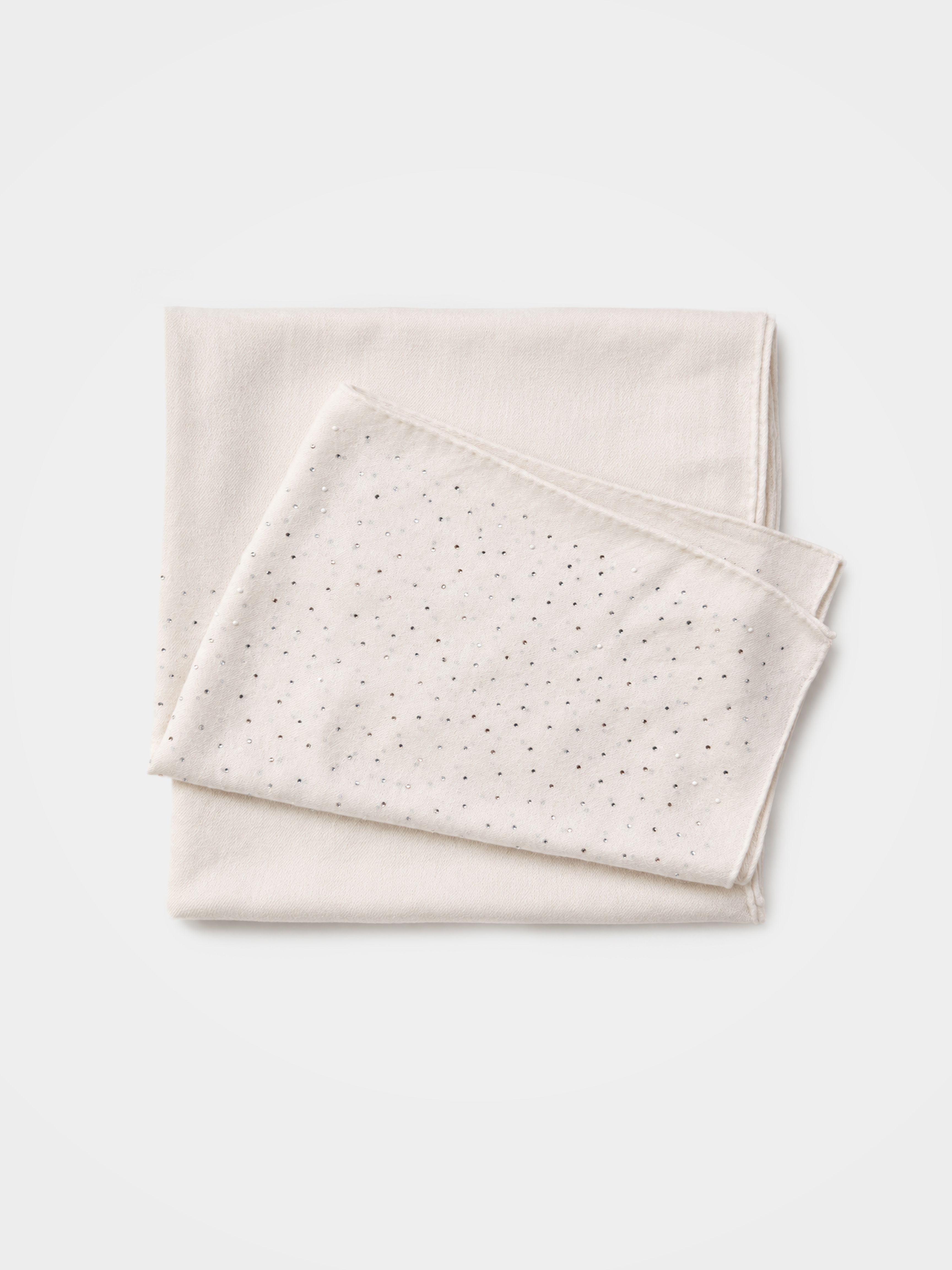 Embellished 100% Cashmere Pearl Scarf