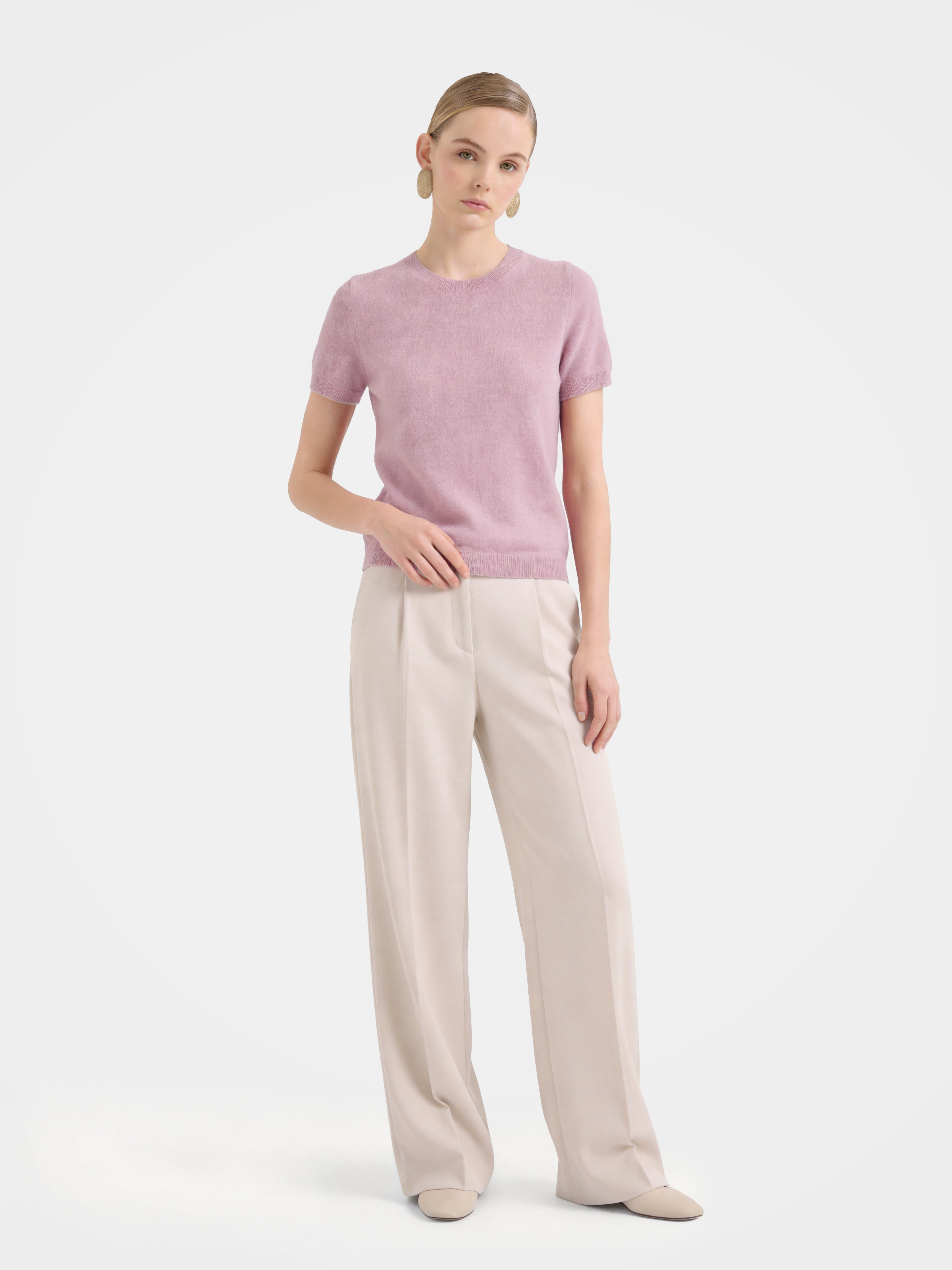 Superfine Grade-A 100% Cashmere Lightweight Breathable Knit Top
