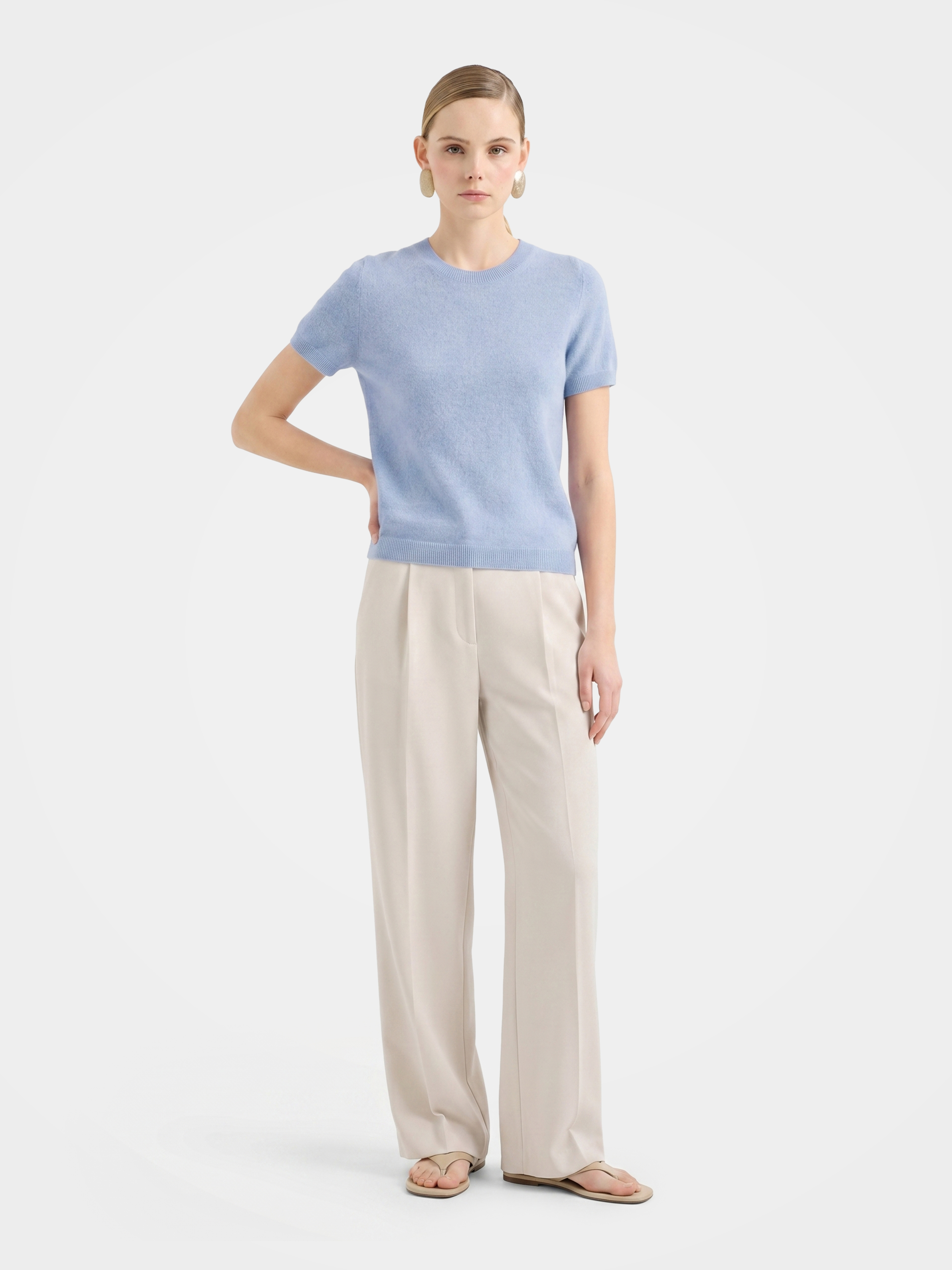 100% Mongolian Cashmere Lightweight Tee