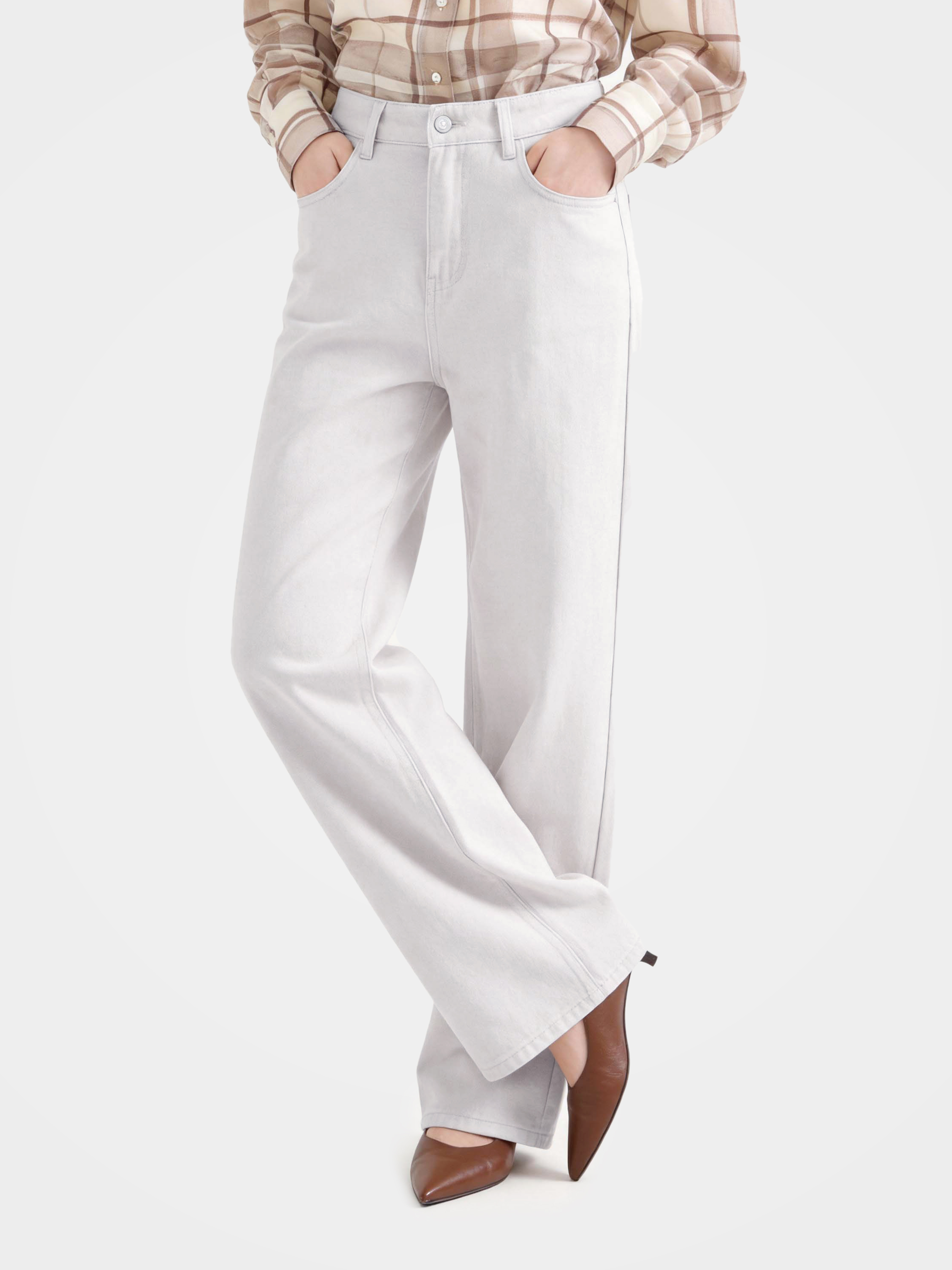 Refined High Rise Wide Leg Pants 