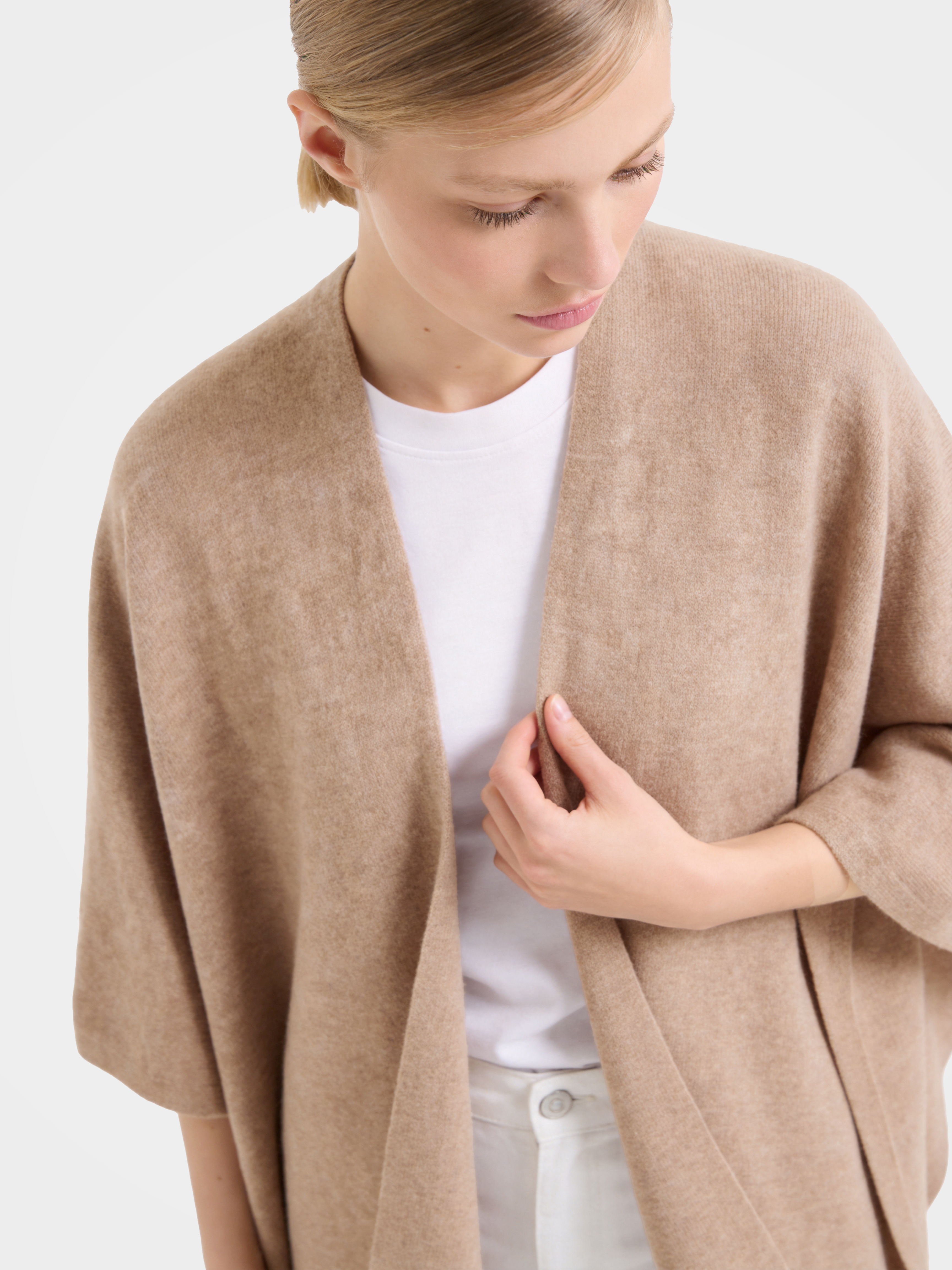 Soft 100% Cashmere Sweater Knitted Poncho