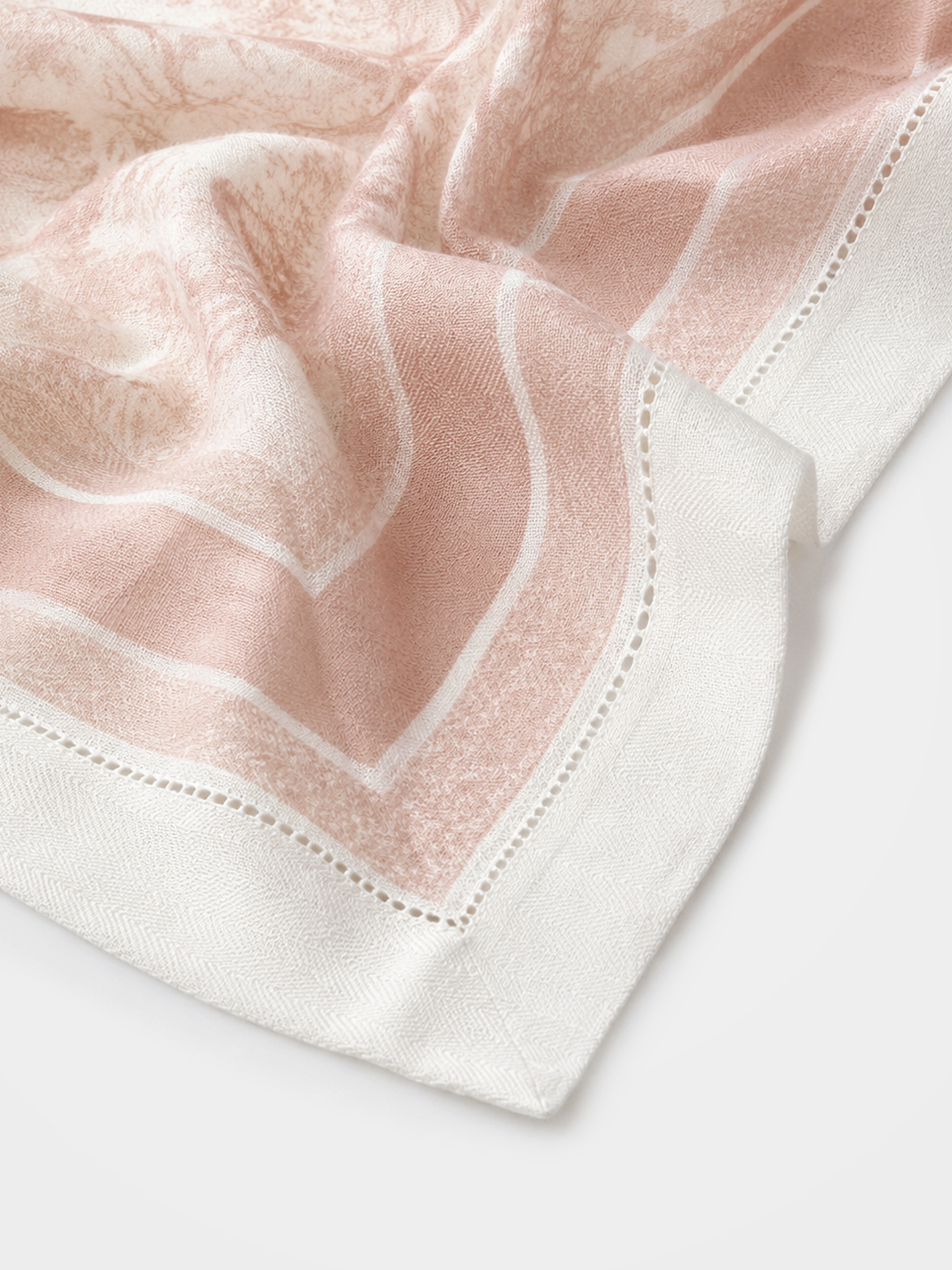 100% Cashmere Abstract Print Square Scarf Lightweight Luxury Wrap