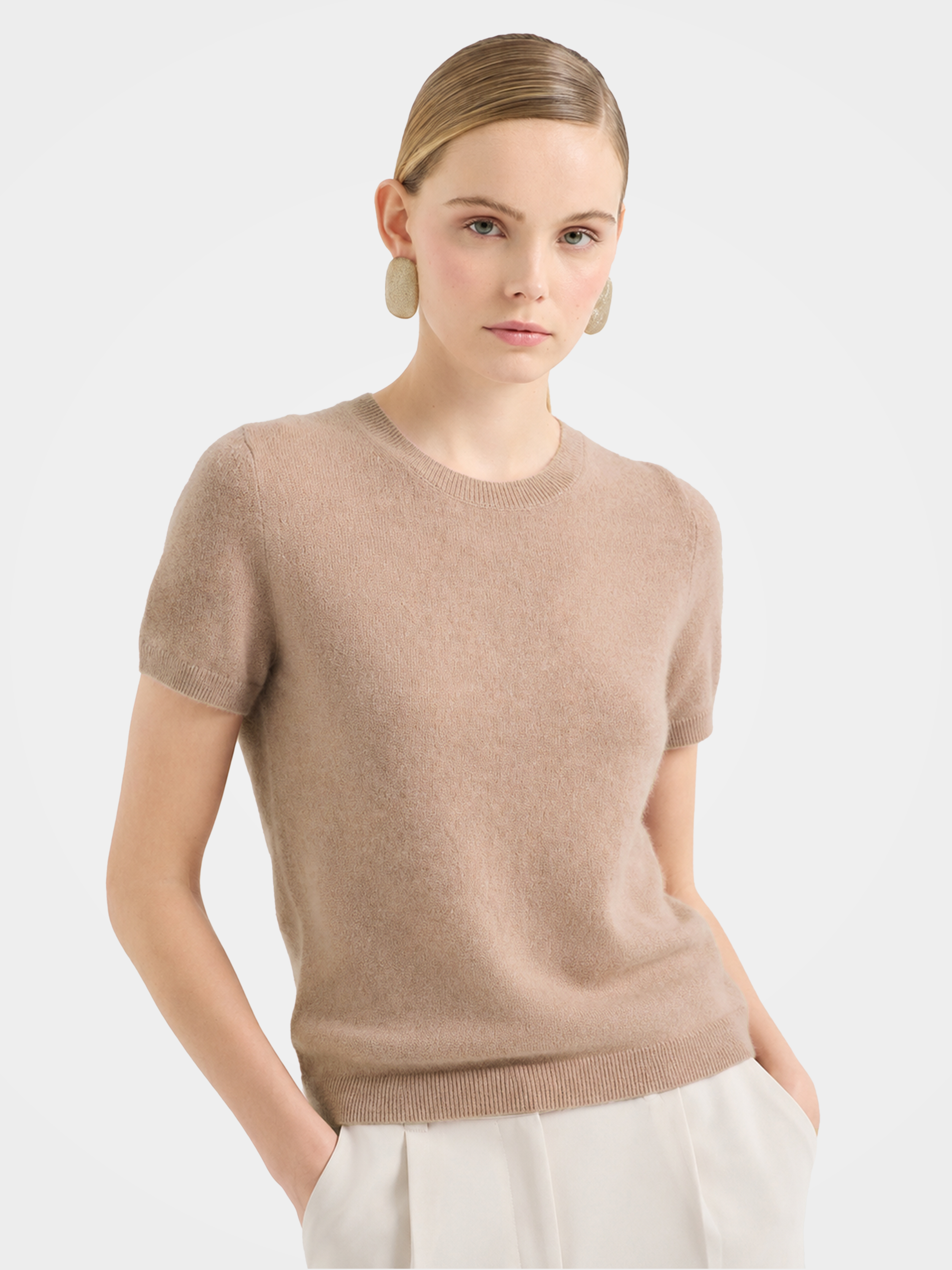 100% Mongolian Cashmere Lightweight Tee