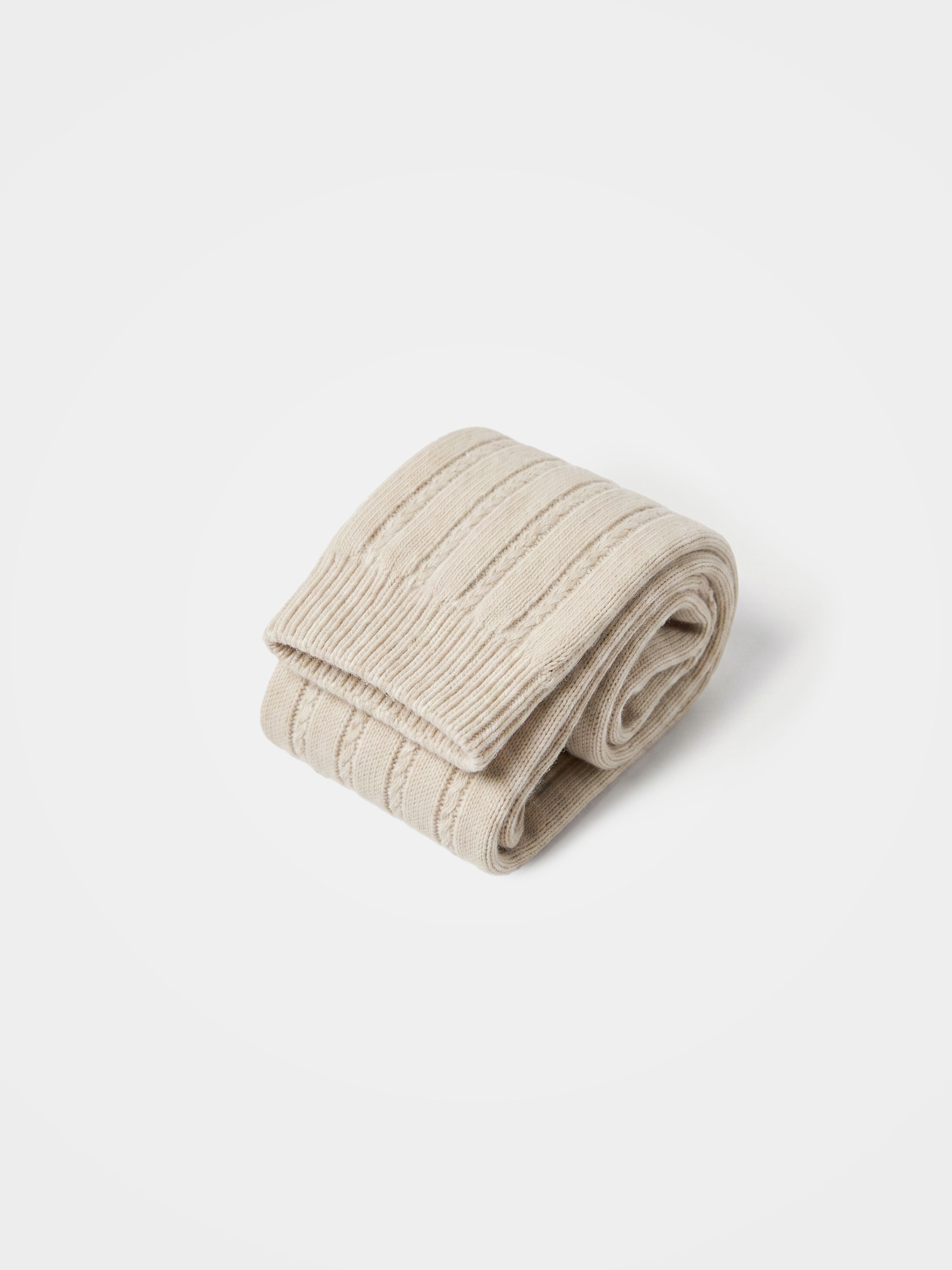 100% Cashmere Rib Knit Crew Socks