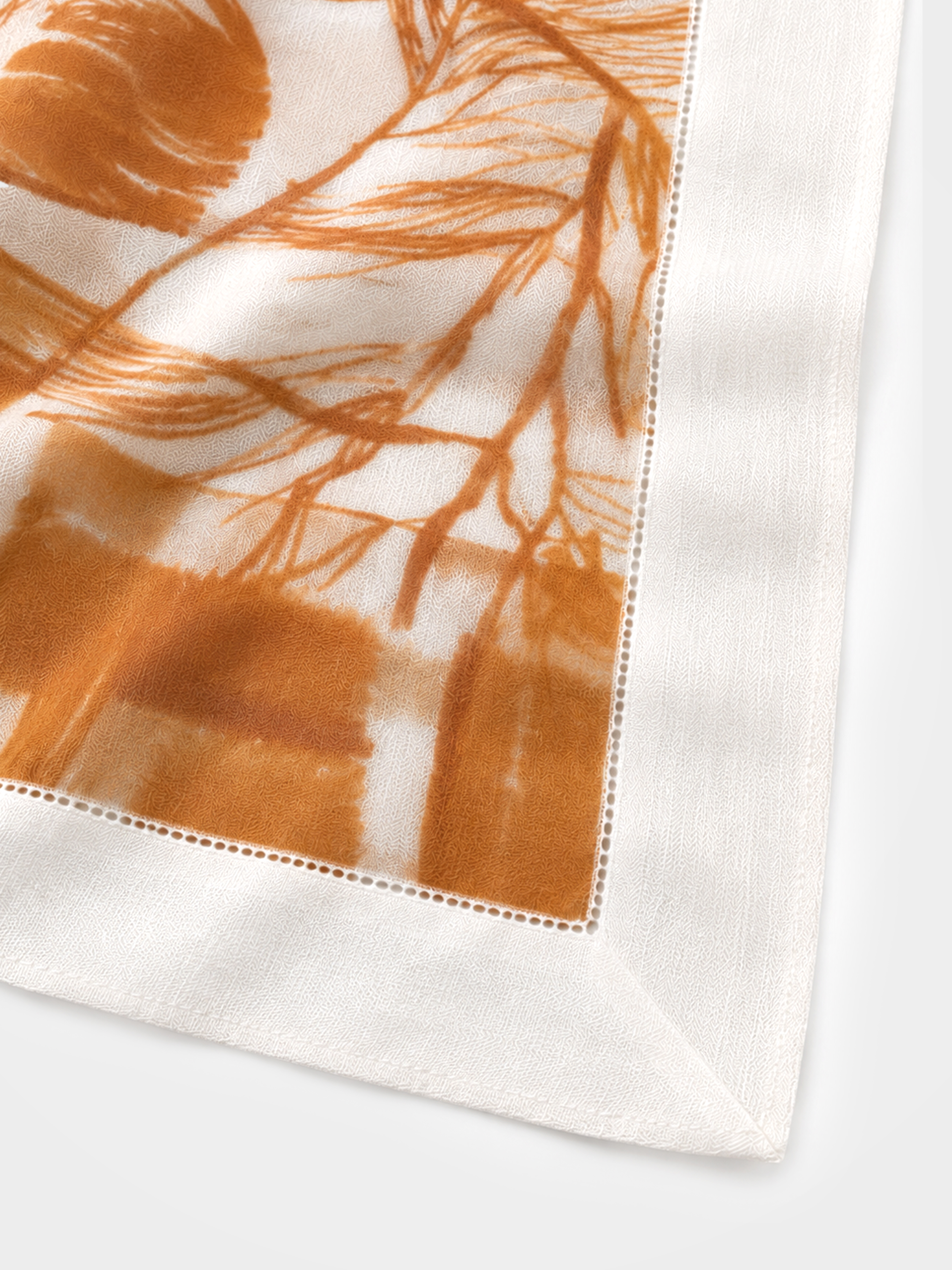 100% Cashmere Leaf Plant Square Scarf Lightweight Soft Luxury Wrap