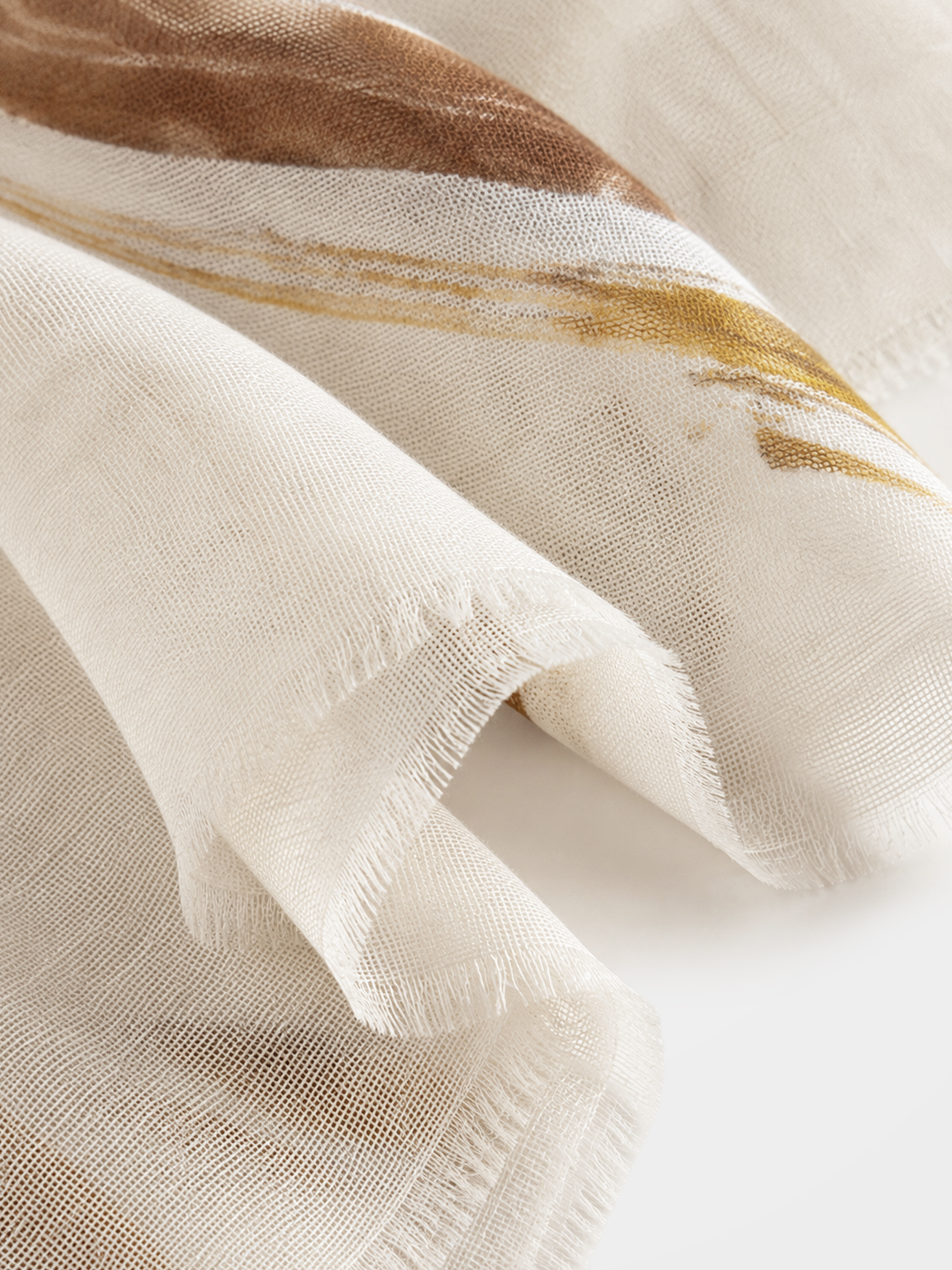 100% Cashmere Annual Ring Square Scarf Lightweight Soft Luxury Wrap