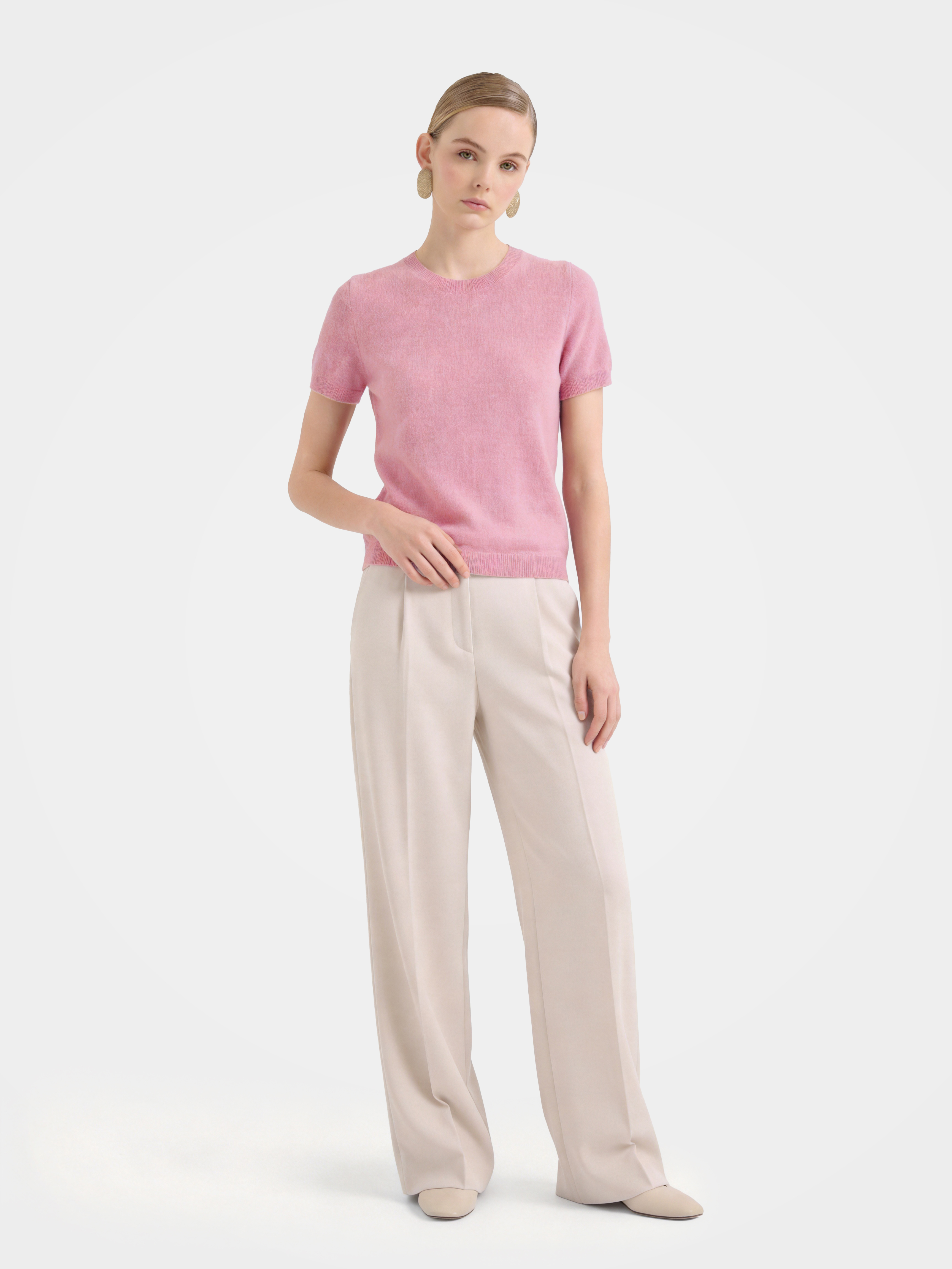 Superfine Grade-A 100% Cashmere Lightweight Breathable Knit Top