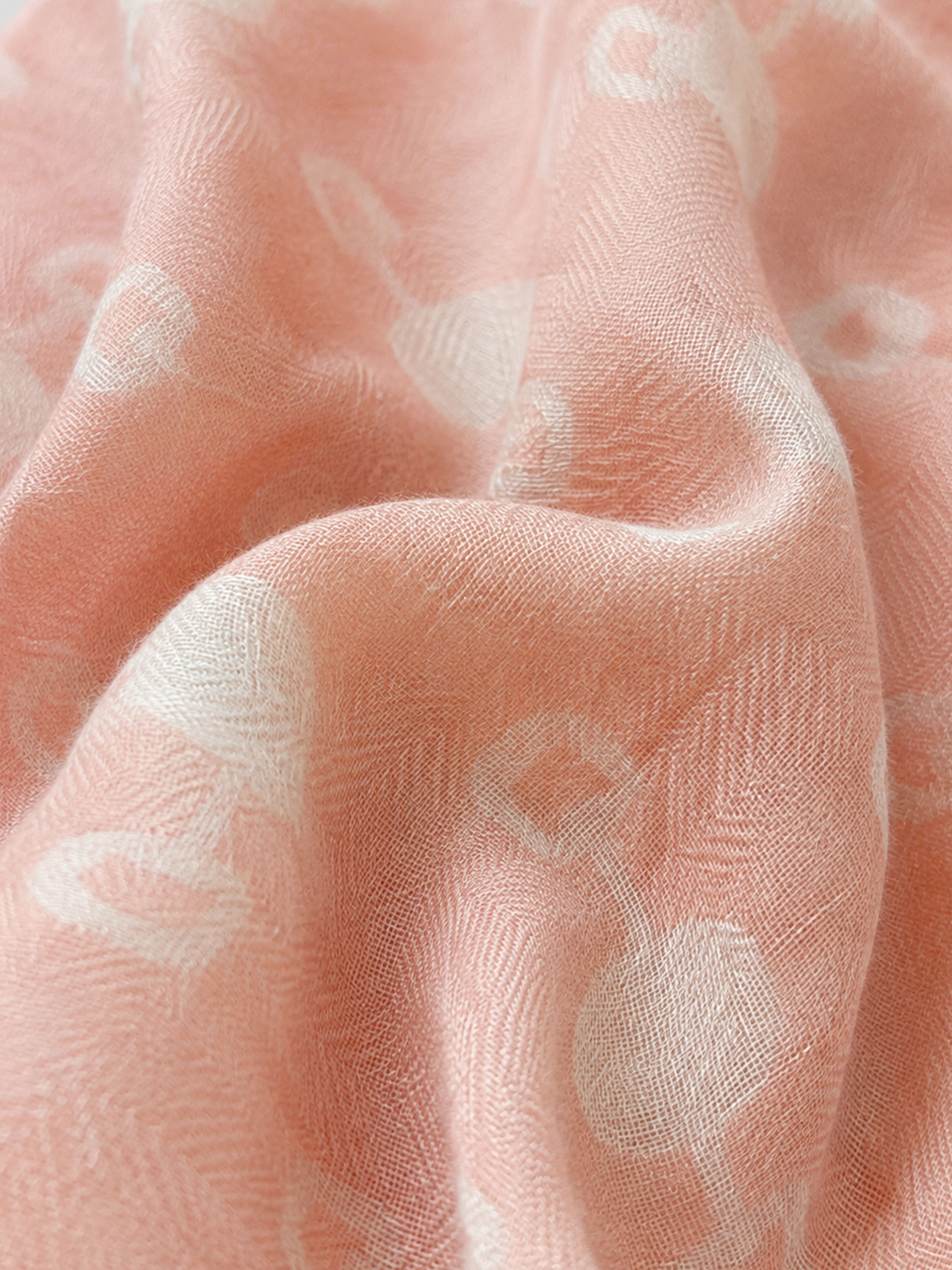 100% Cashmere Geometry Print Square Scarf