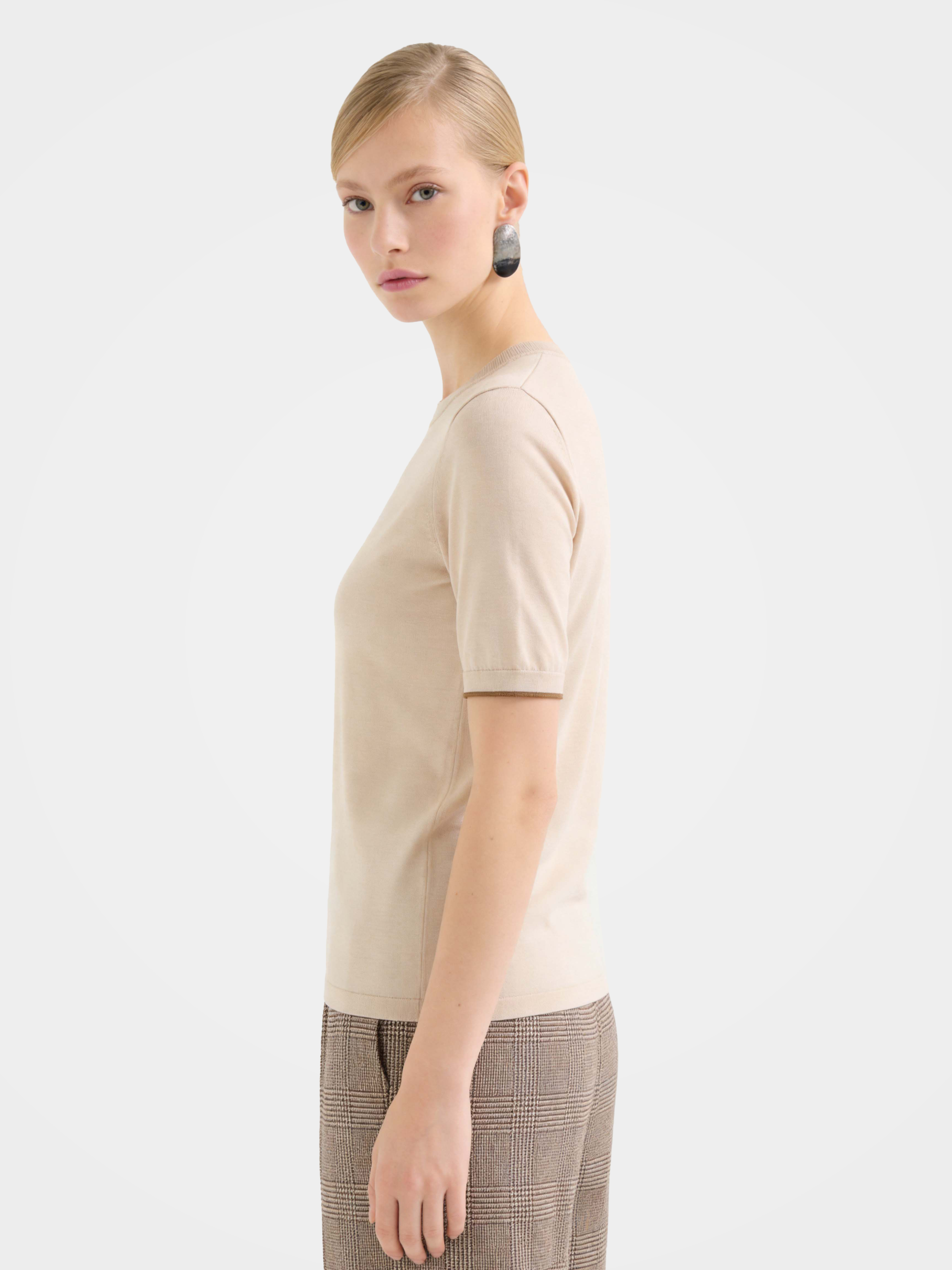 Soft 100% Cotton Lightweight Knit T Shirt