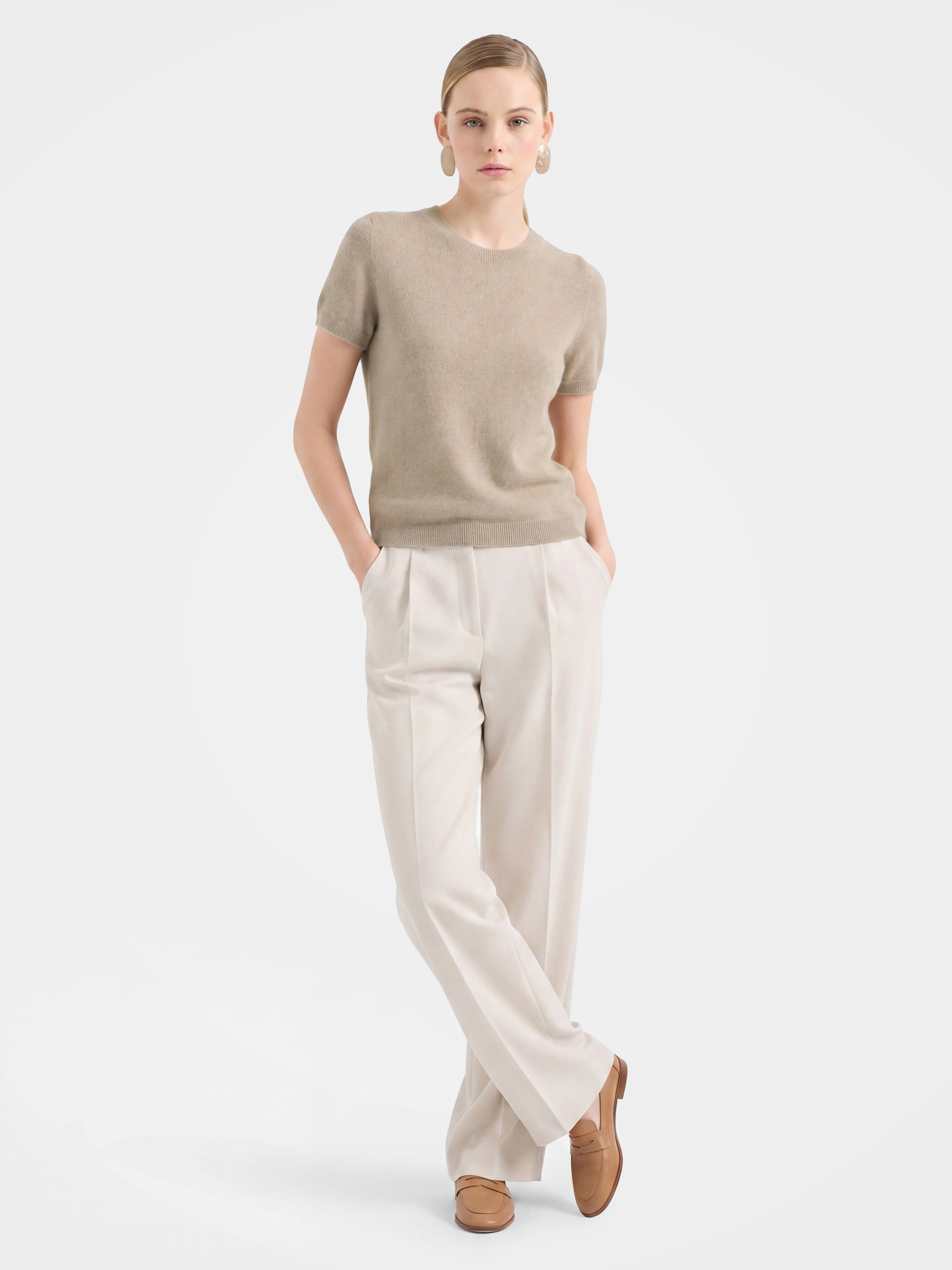 100% Mongolian Cashmere Lightweight Tee