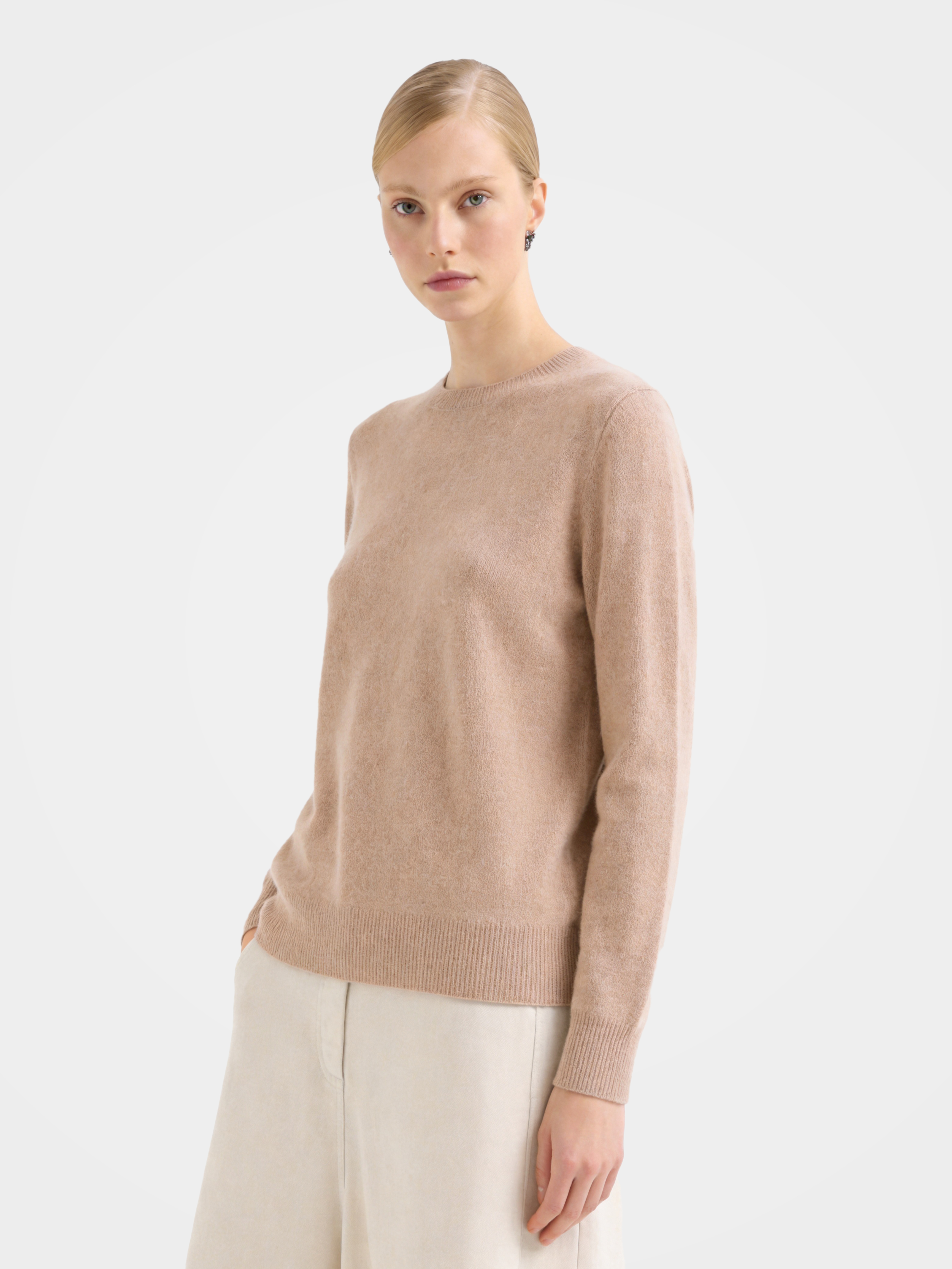 100% Mongolian Cashmere Crewneck Sweater