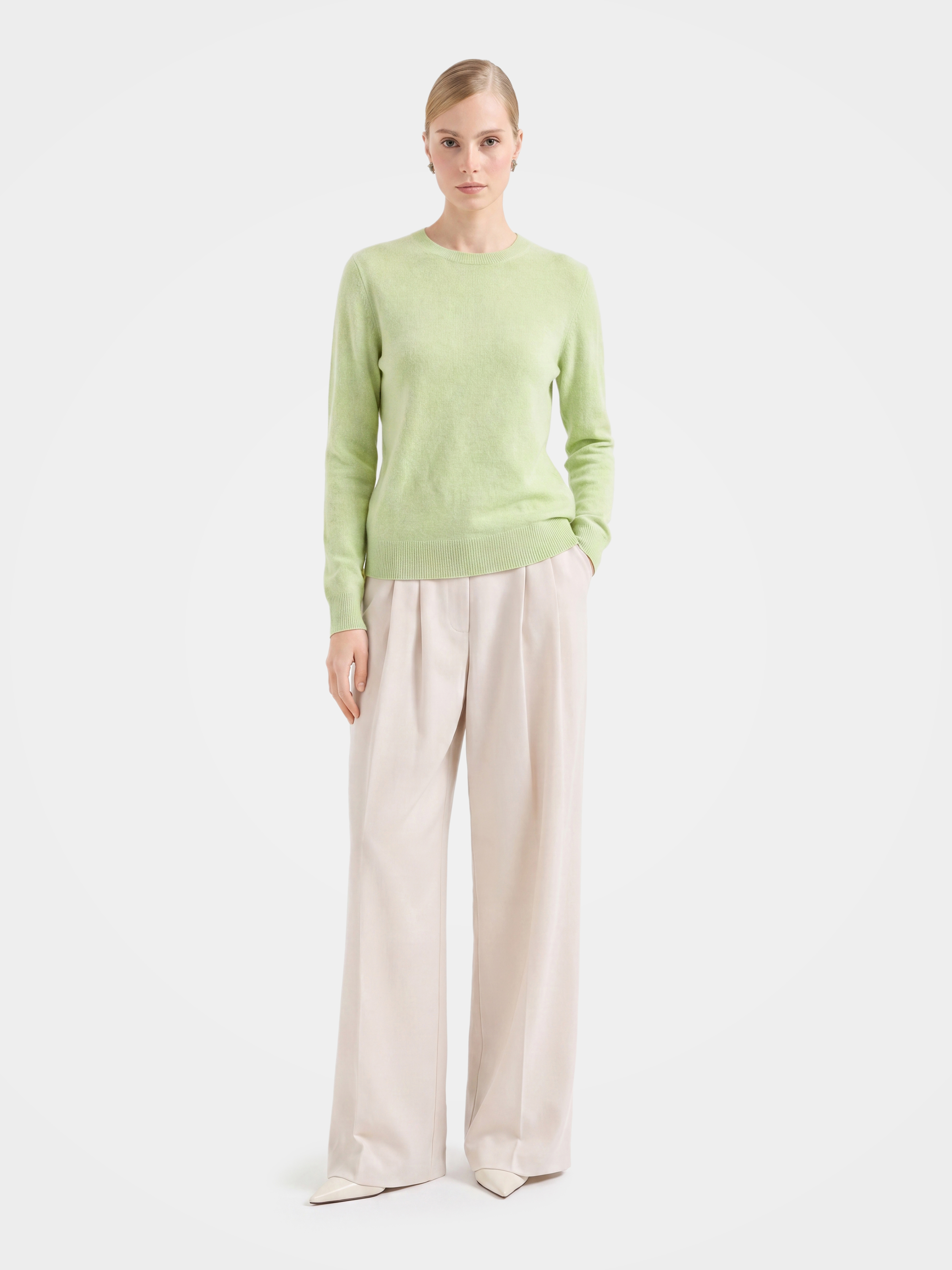 100% Mongolian Cashmere Crewneck Sweater