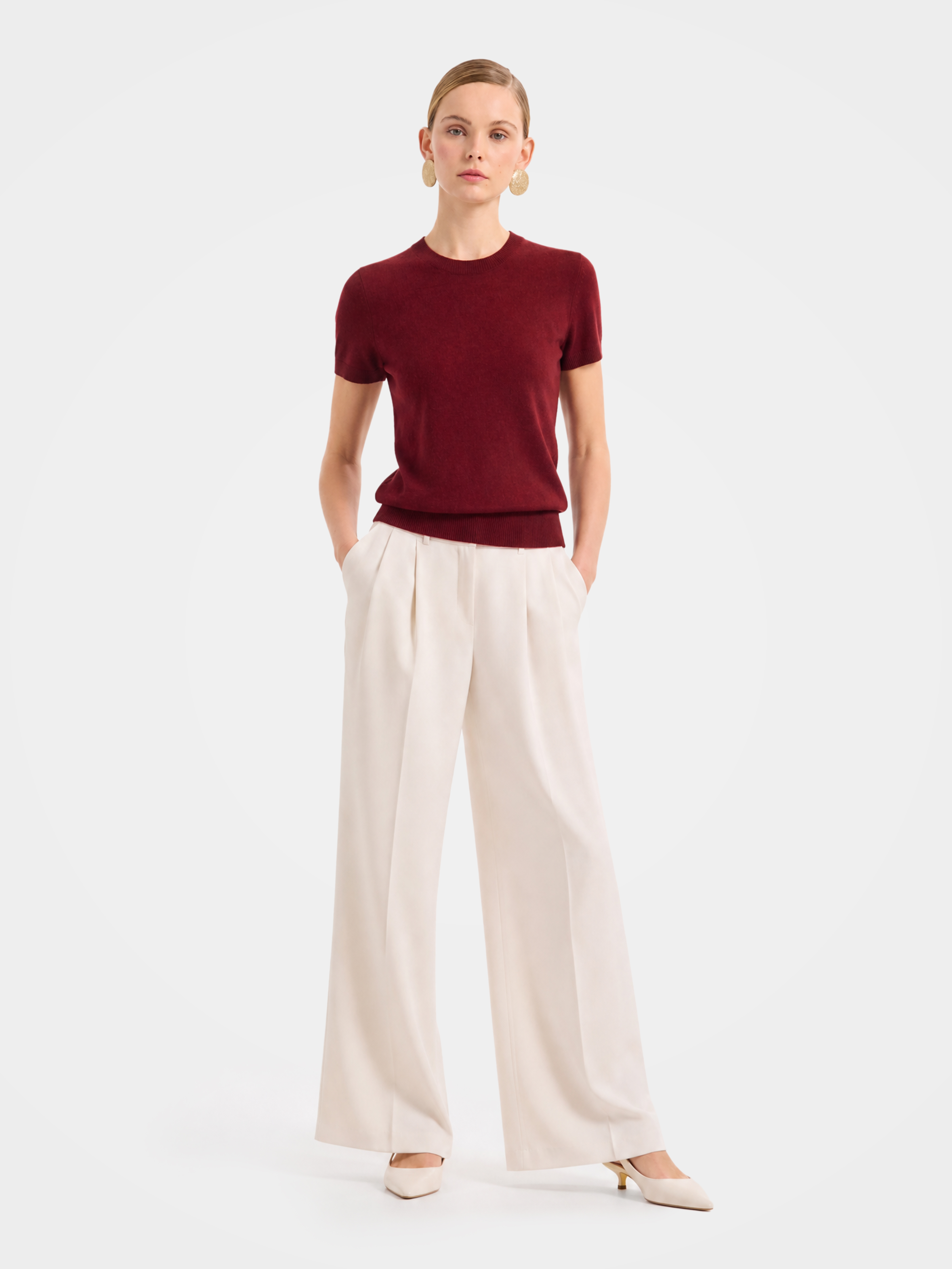 Superfine Grade-A 100% Cashmere Lightweight Breathable Knit Top