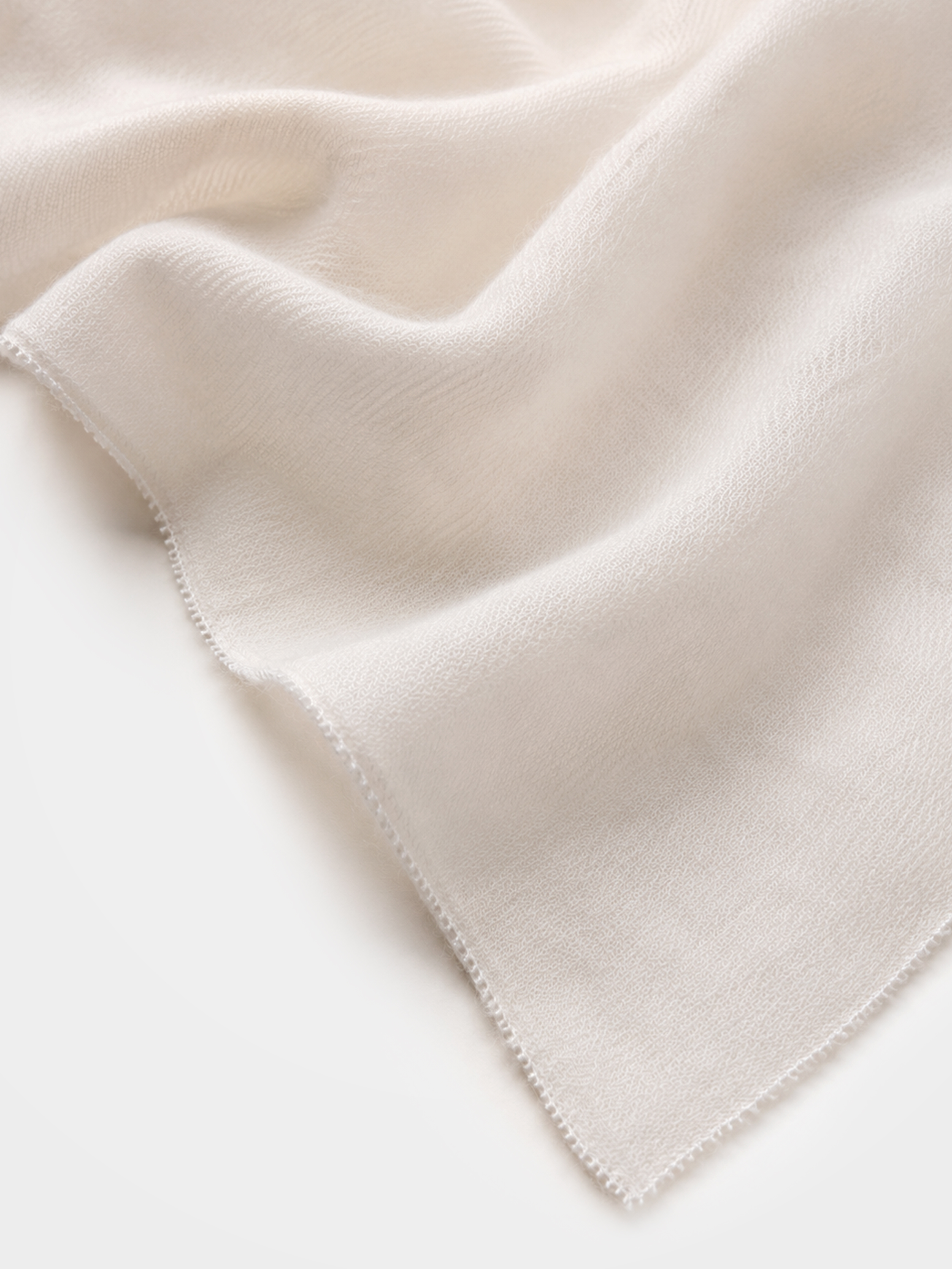 Feminine 100% Cashmere Lace Trim Scarf