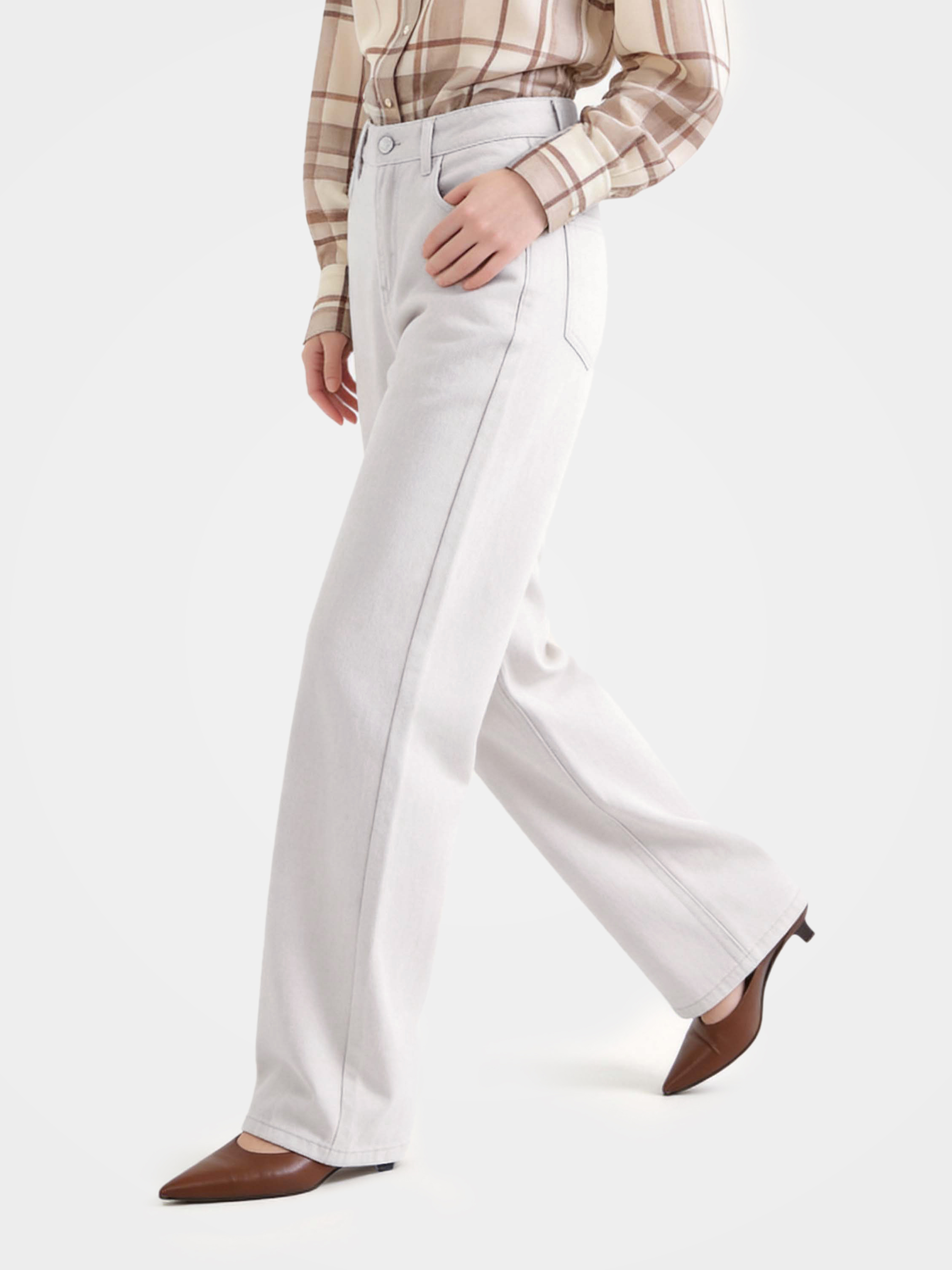 Refined High Rise Wide Leg Pants 
