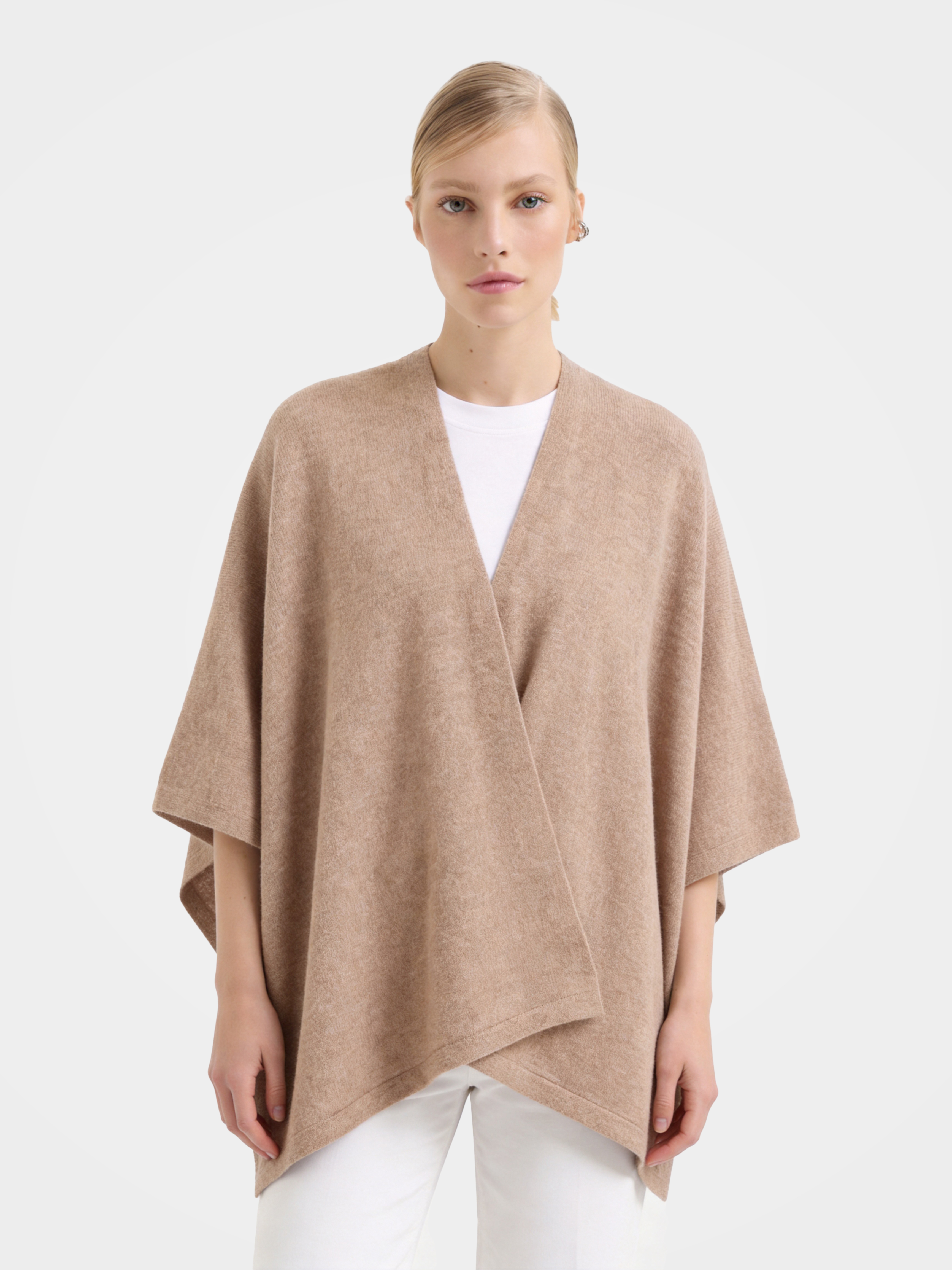 100% Pure Mongolian Cashmere Cable Knit Polo Sweater Long Sleeve Pullover