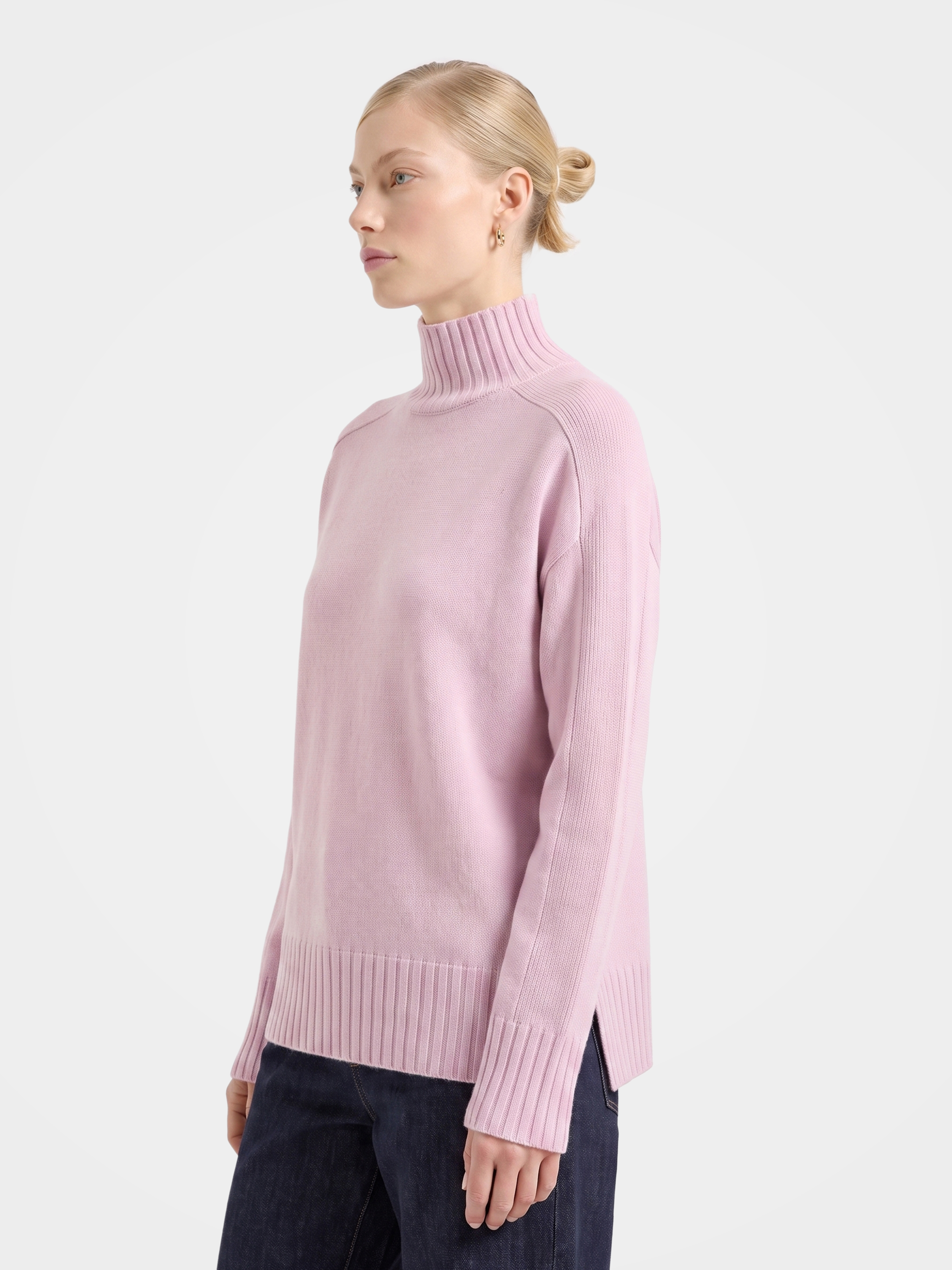 Pre-Order | 100% Wool Turtleneck Sweater Soft Relaxed Fit Knit (10-14 Business Days)