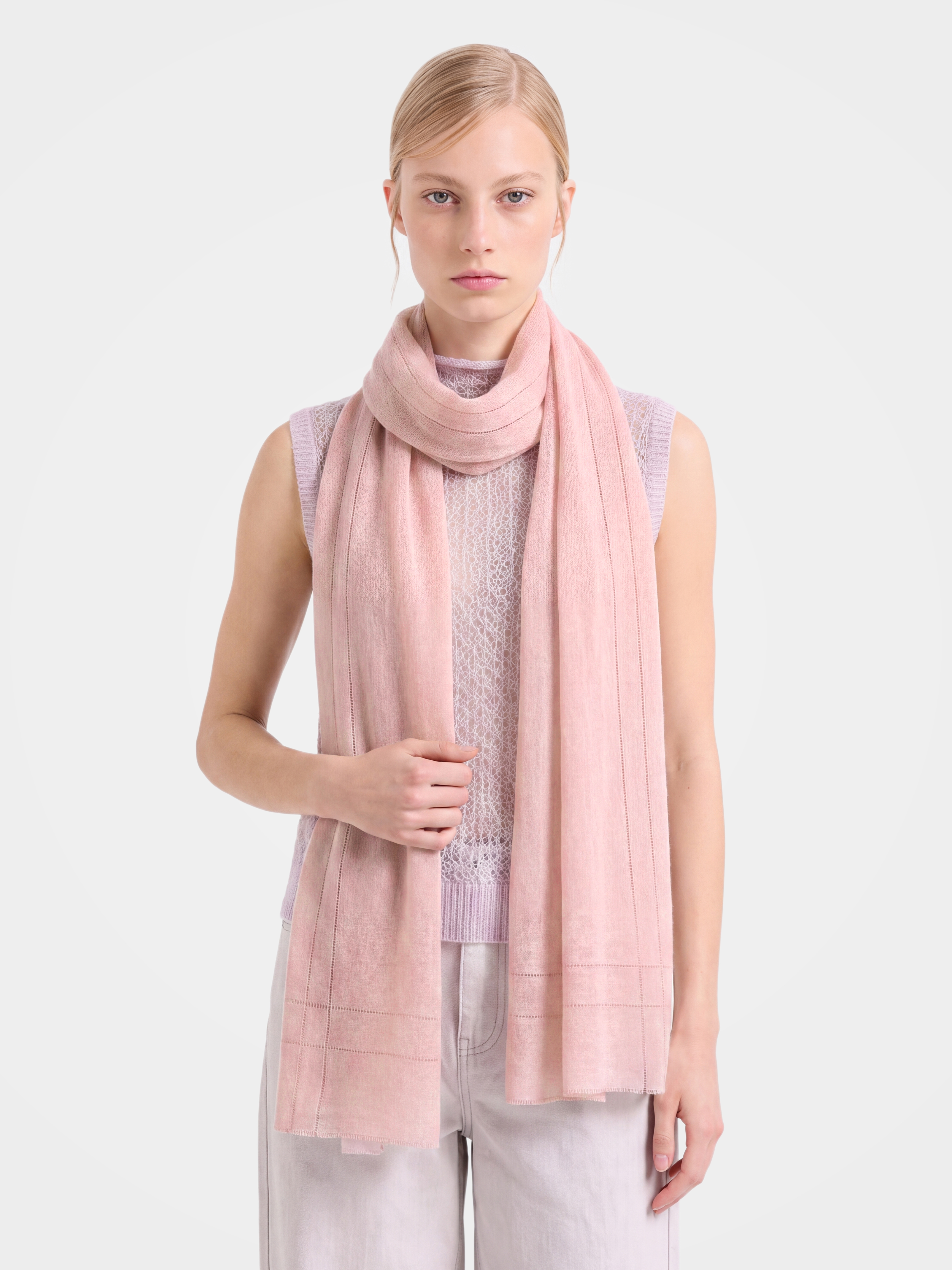 100% Cashmere Classic Plain Long Soft Lightweight Scarf